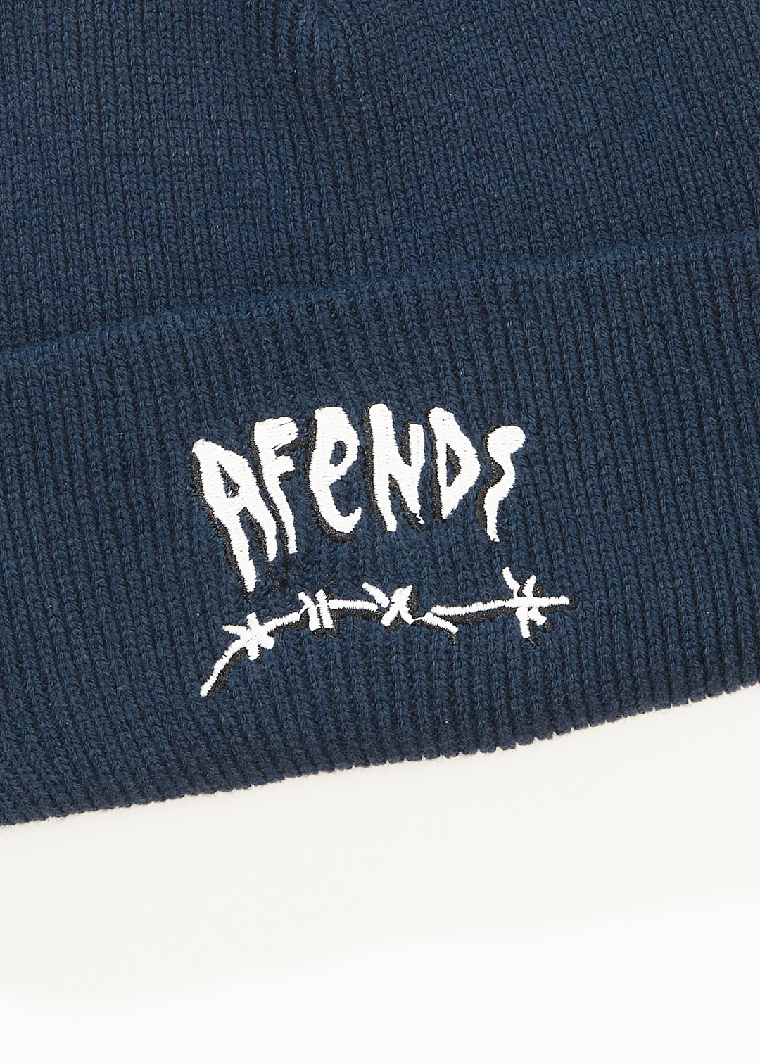 AFENDS Mens Barbwire - Beanie - Navy 