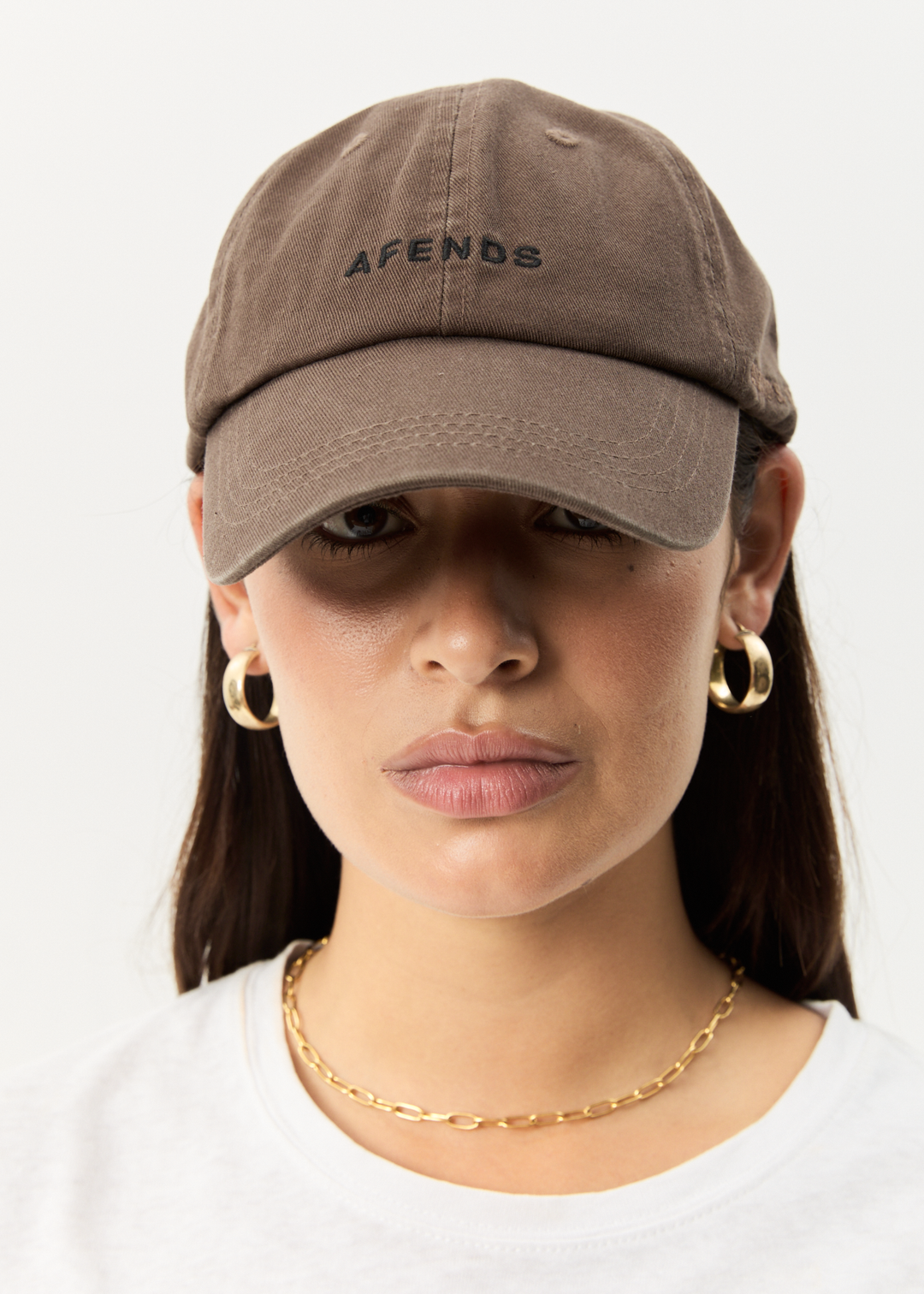 AFENDS Womens Daylight - Panelled Cap - Coffee