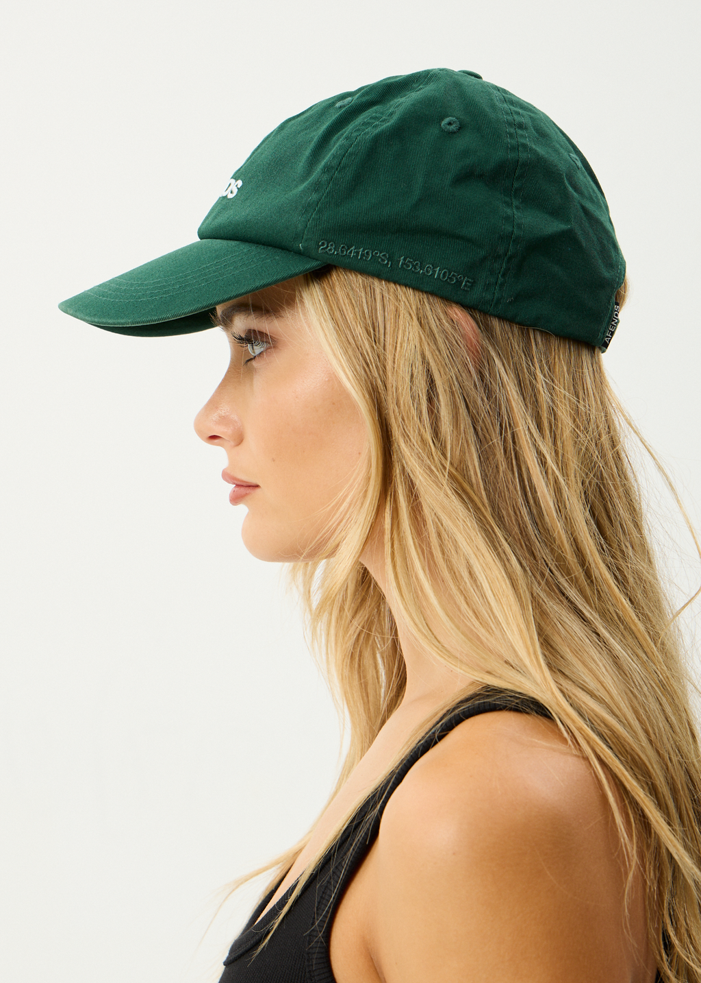AFENDS Womens Daylight - Panelled Cap - Hunter Green