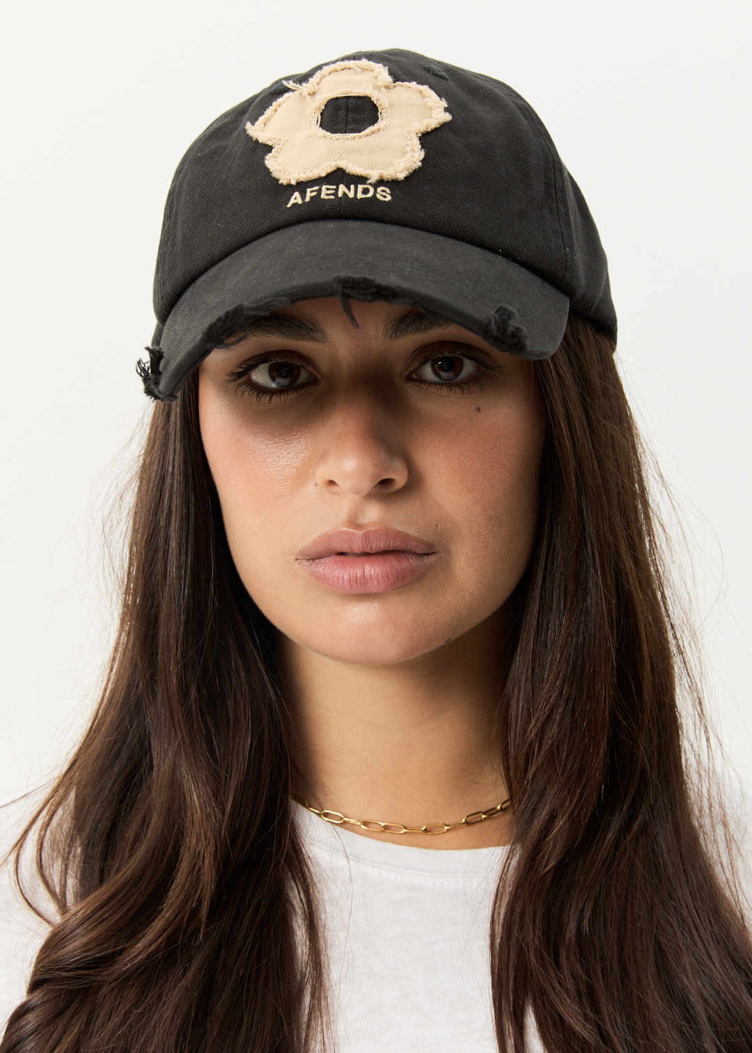 AFENDS Womens Bloom - Panelled Cap - Black / Tan