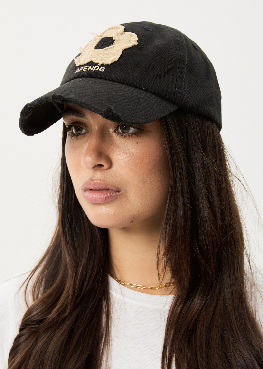 AFENDS Womens Bloom - Panelled Cap - Black / Tan