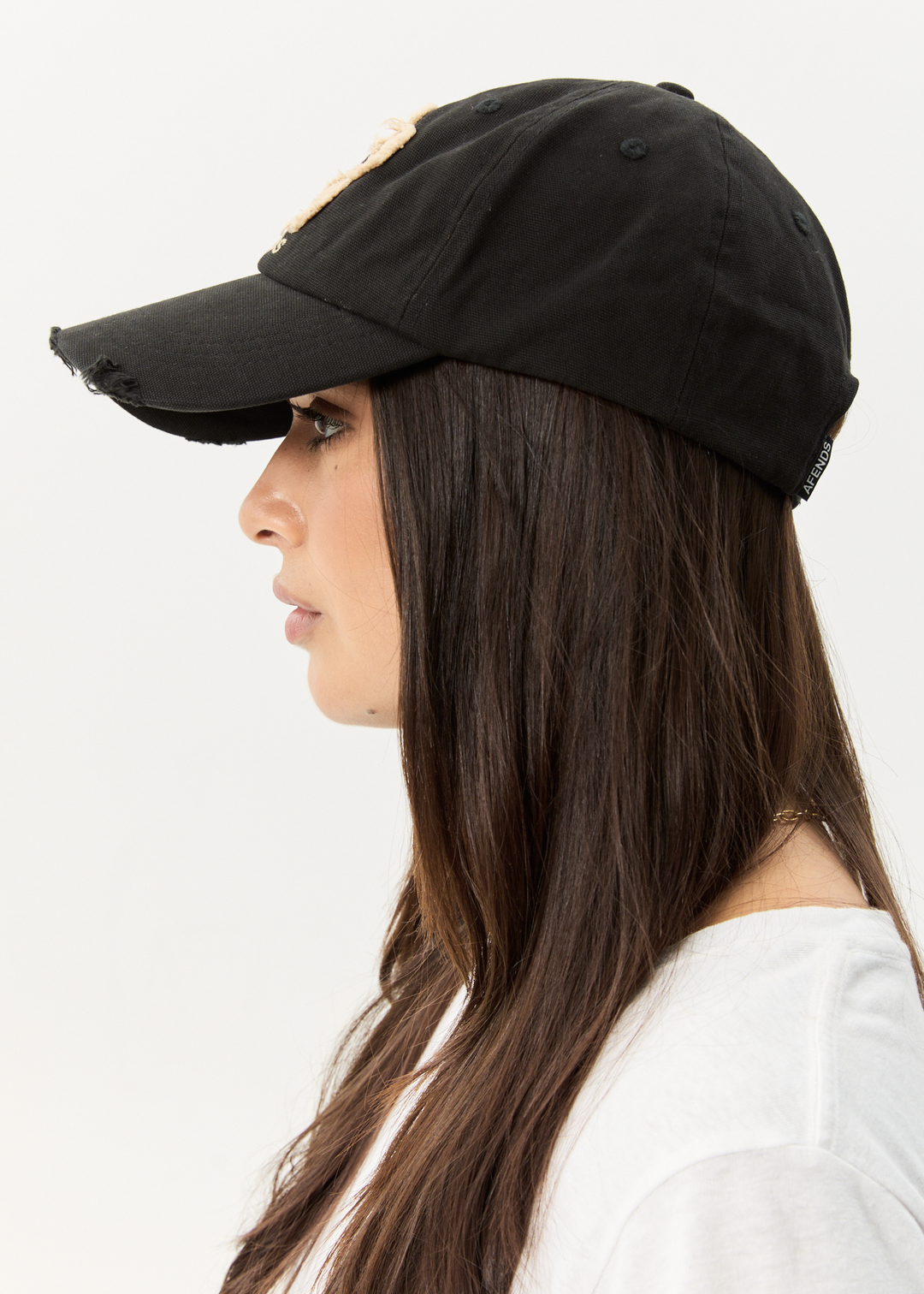 AFENDS Womens Bloom - Panelled Cap - Black / Tan