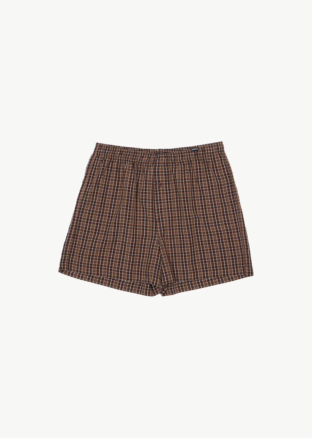 AFENDS Mens Hometown - Boxer Brief One Pack - Coffee 