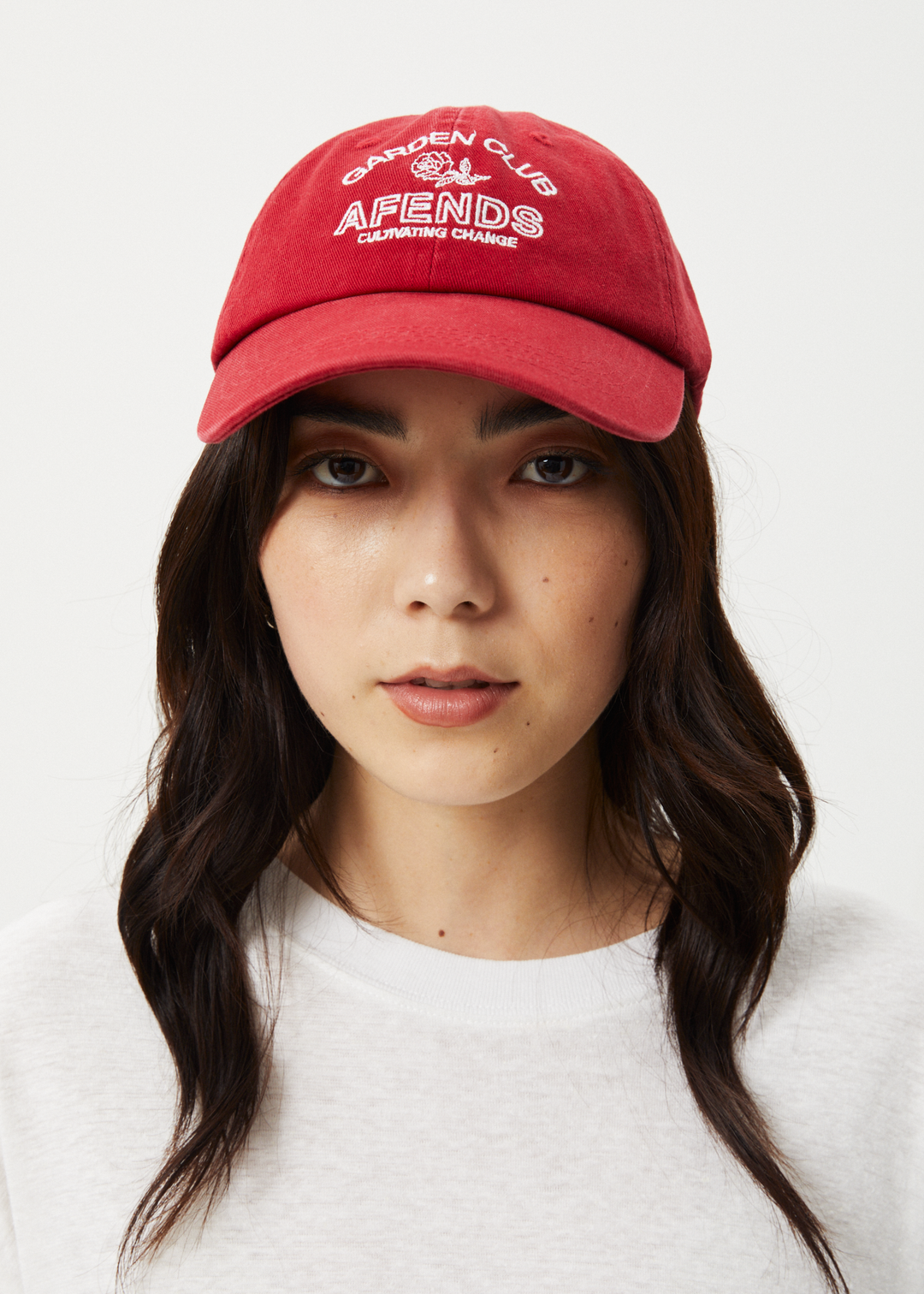 AFENDS Womens Cultivate - Panelled Cap - Ketchup 