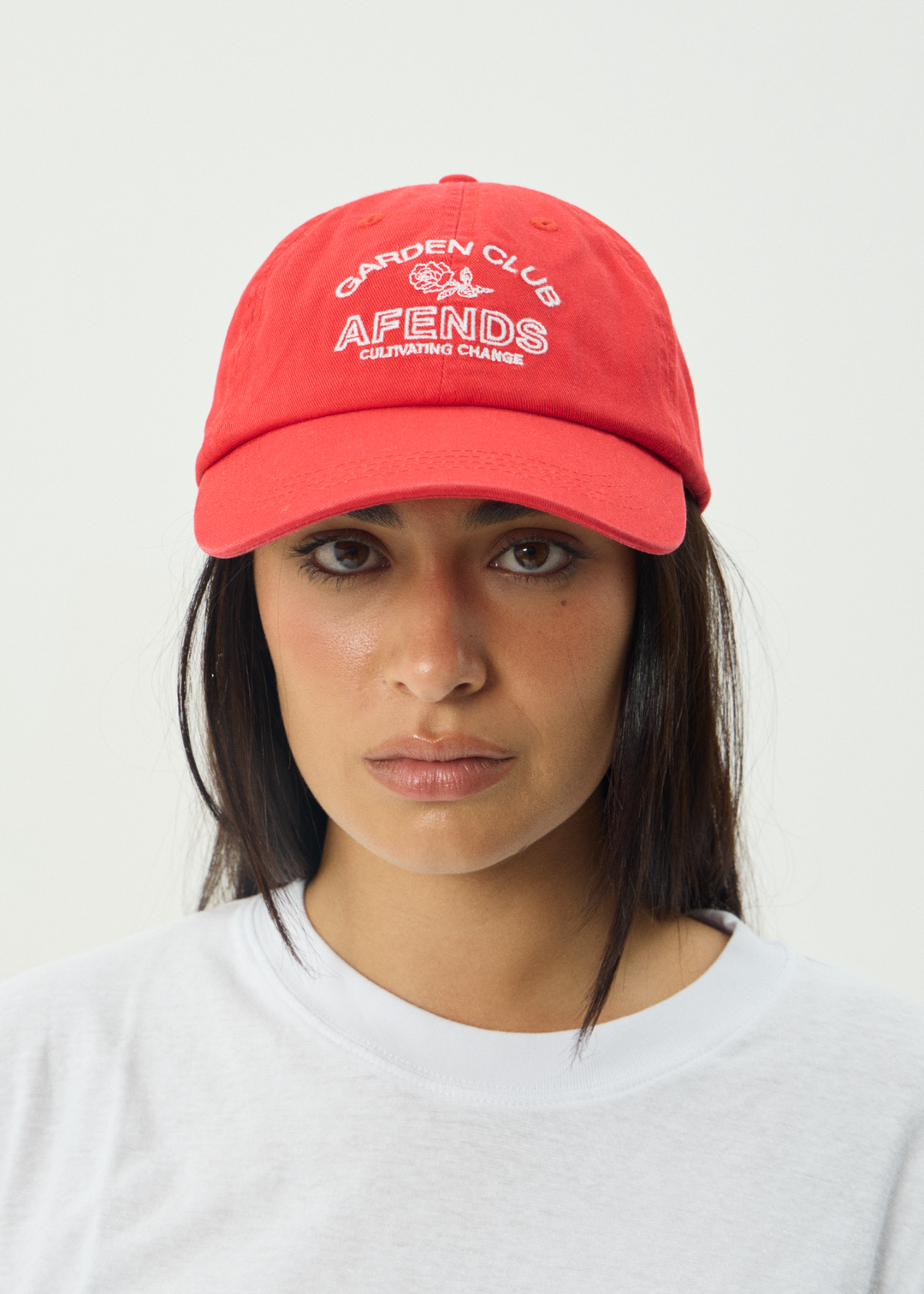 AFENDS Womens Cultivate - Panelled Cap - Tomato