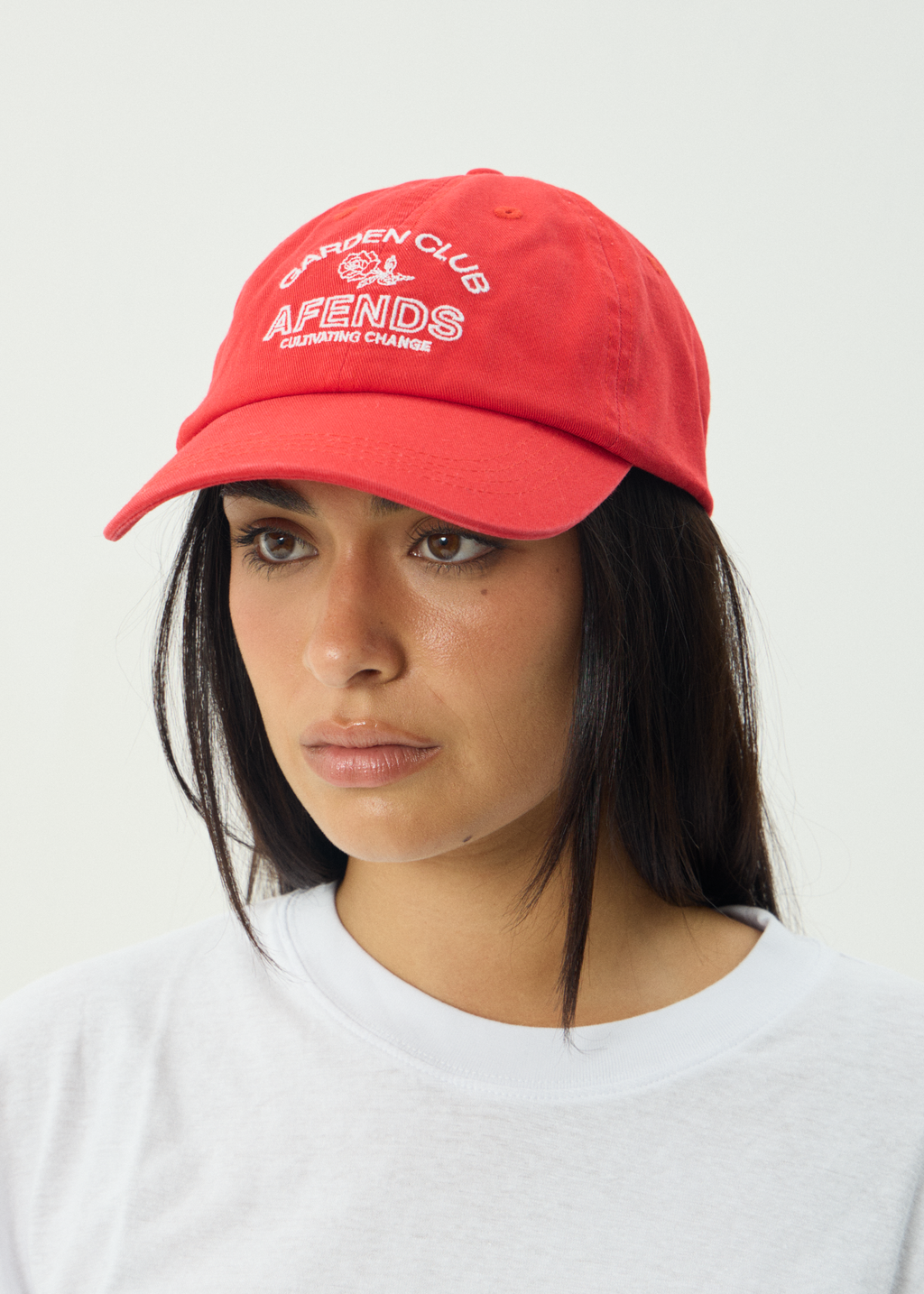 AFENDS Womens Cultivate - Panelled Cap - Tomato
