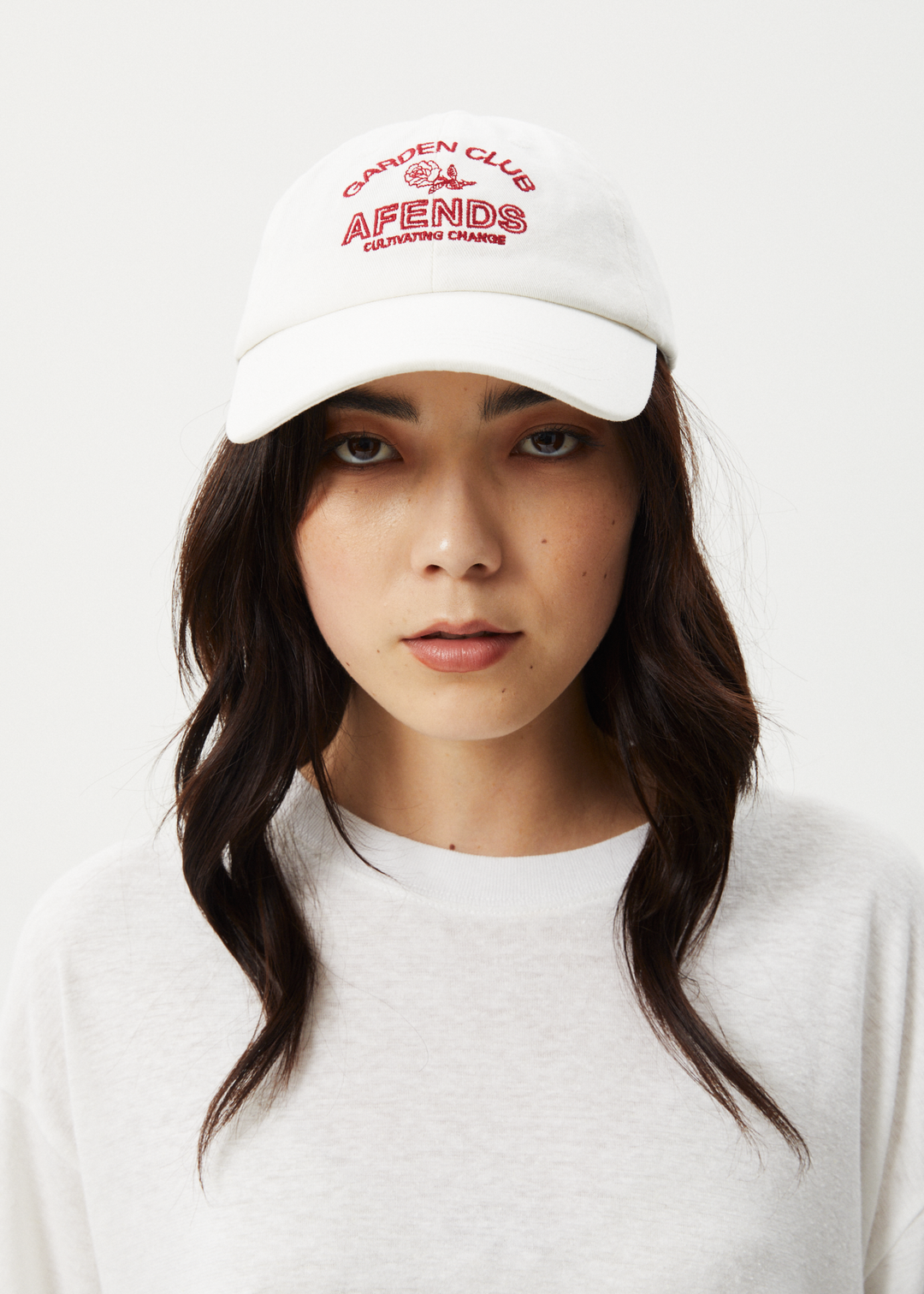 AFENDS Womens Cultivate - Panelled Cap - White 