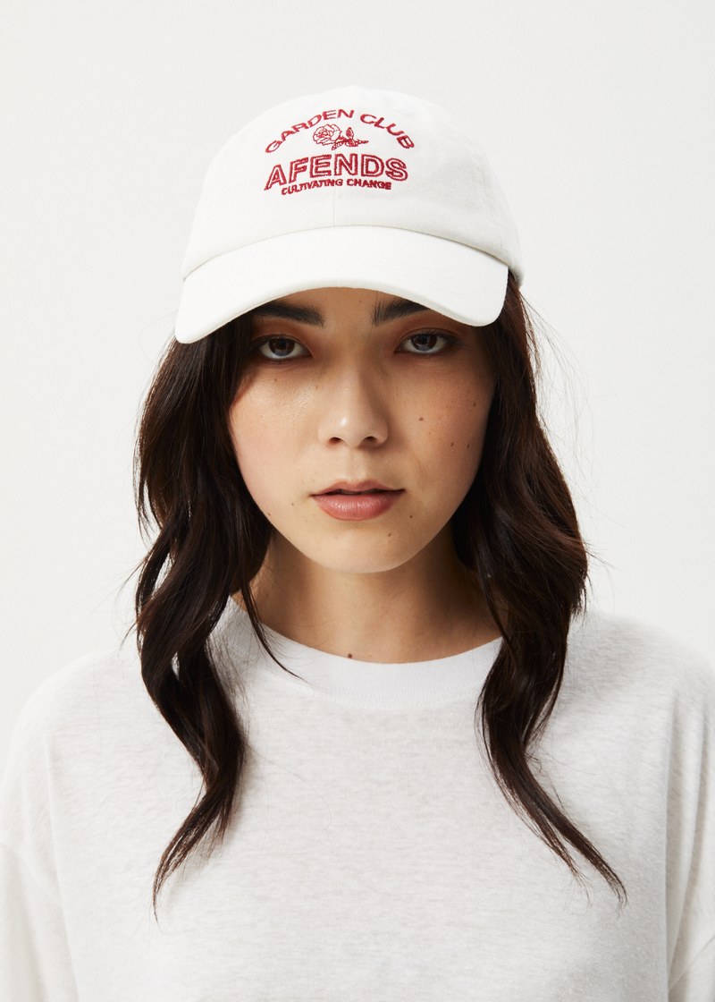 AFENDS Womens Cultivate - Panelled Cap - White