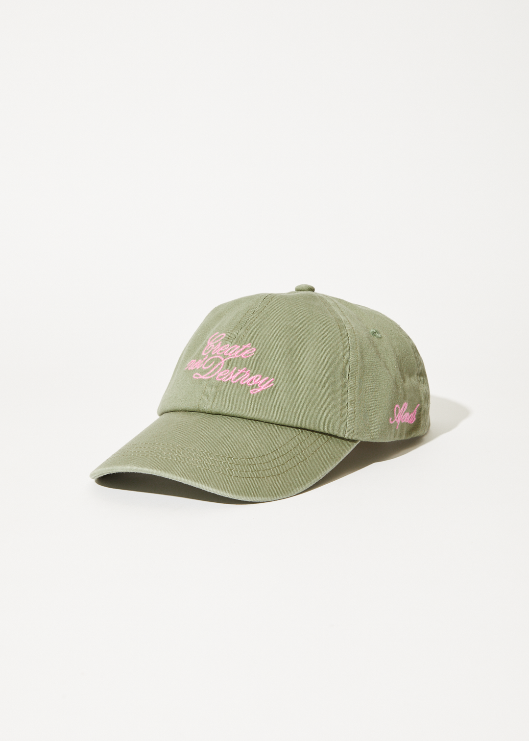 AFENDS Womens Create - Panelled Cap - Olive 