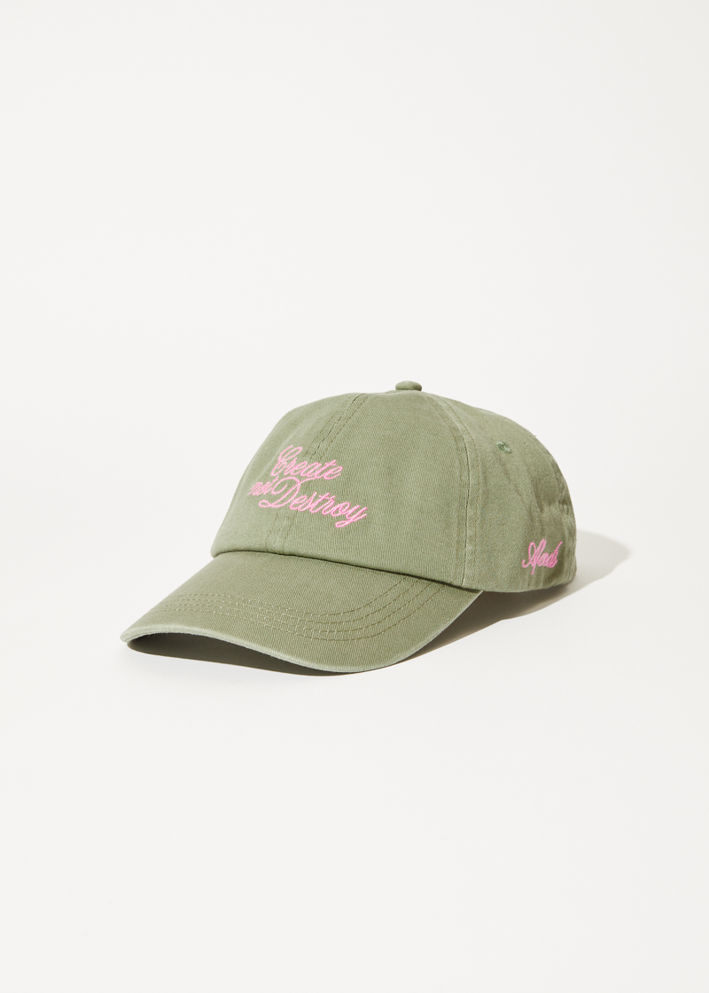 AFENDS Womens Create - Panelled Cap - Olive