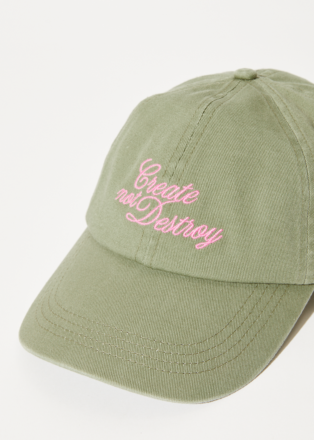 AFENDS Womens Create - Panelled Cap - Olive 