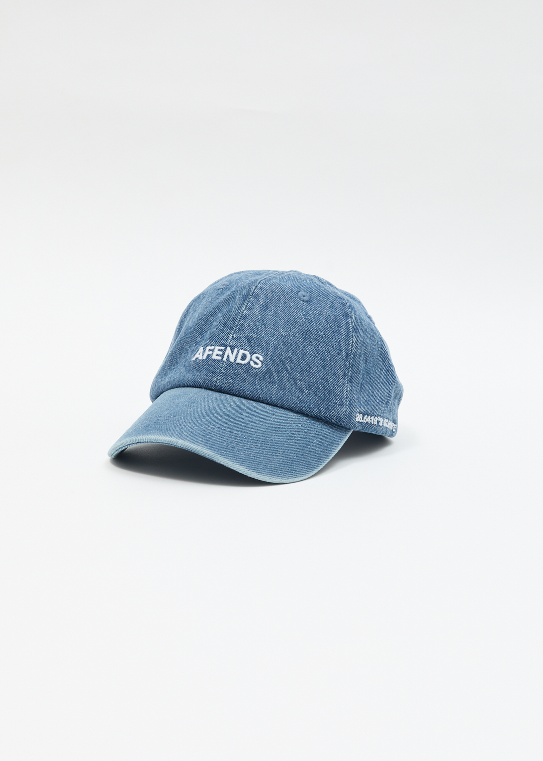 AFENDS Womens Studio - Denim Panelled Cap - Worn Blue 