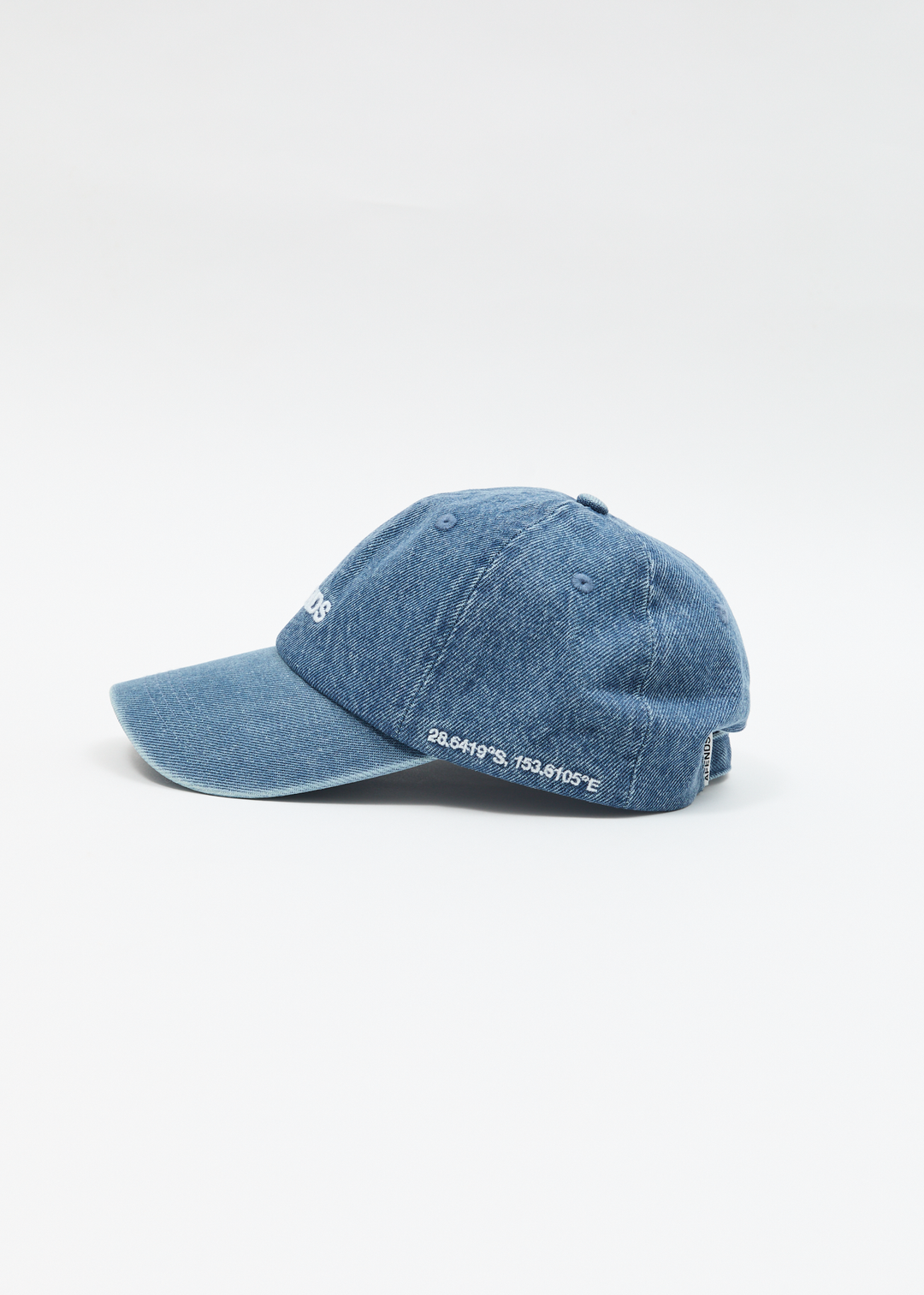 AFENDS Womens Studio - Denim Panelled Cap - Worn Blue 