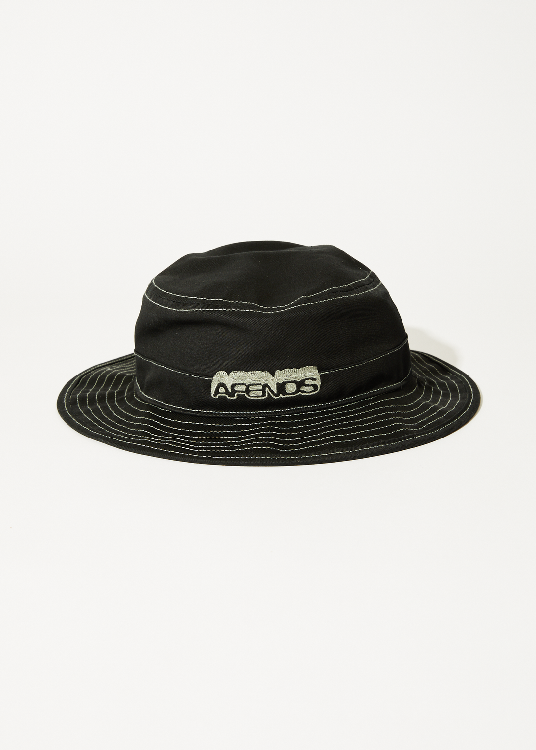 AFENDS Mens Repeater - Bucket Hat - Black 