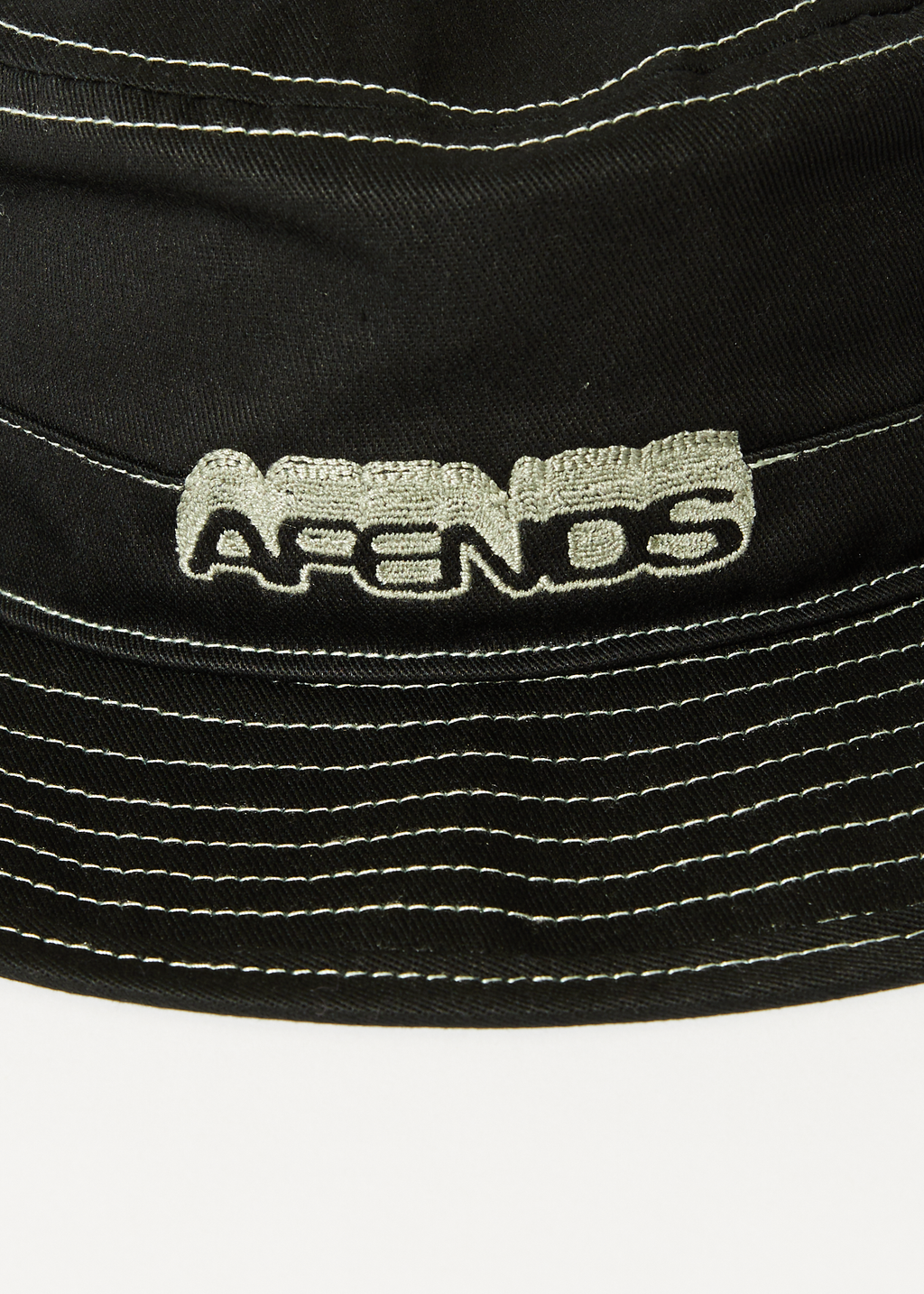 AFENDS Mens Repeater - Bucket Hat - Black 