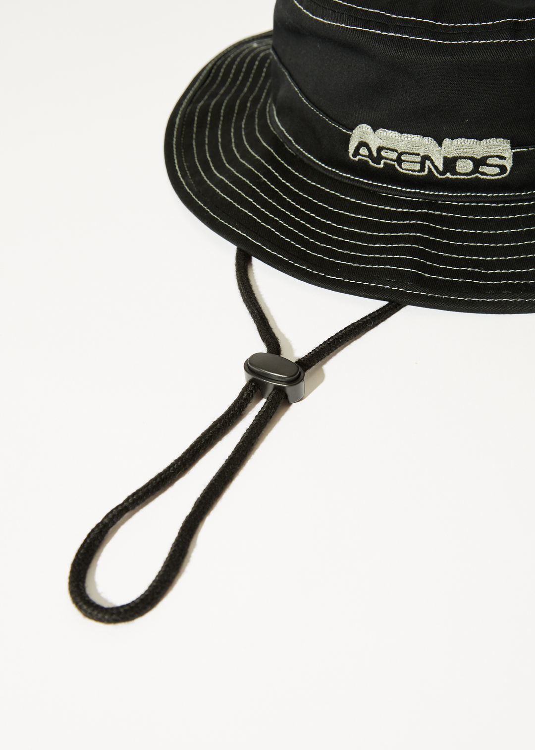 AFENDS Mens Repeater - Bucket Hat - Black 