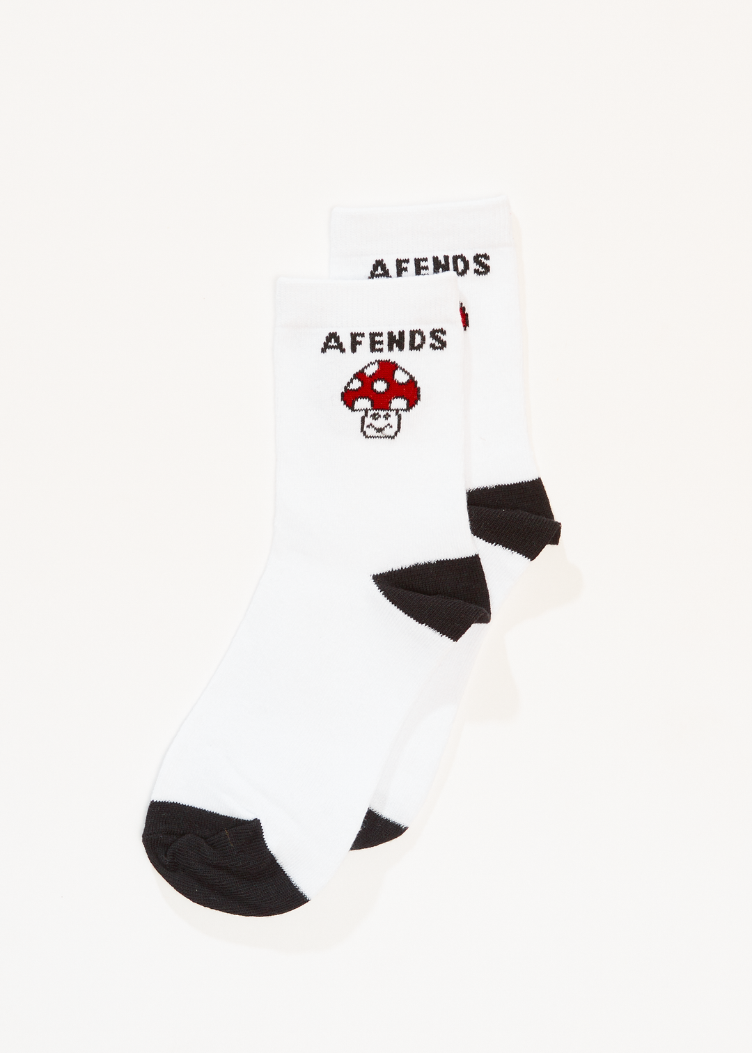 AFENDS Womens Garden Fresh - Socks Two Pack - White 