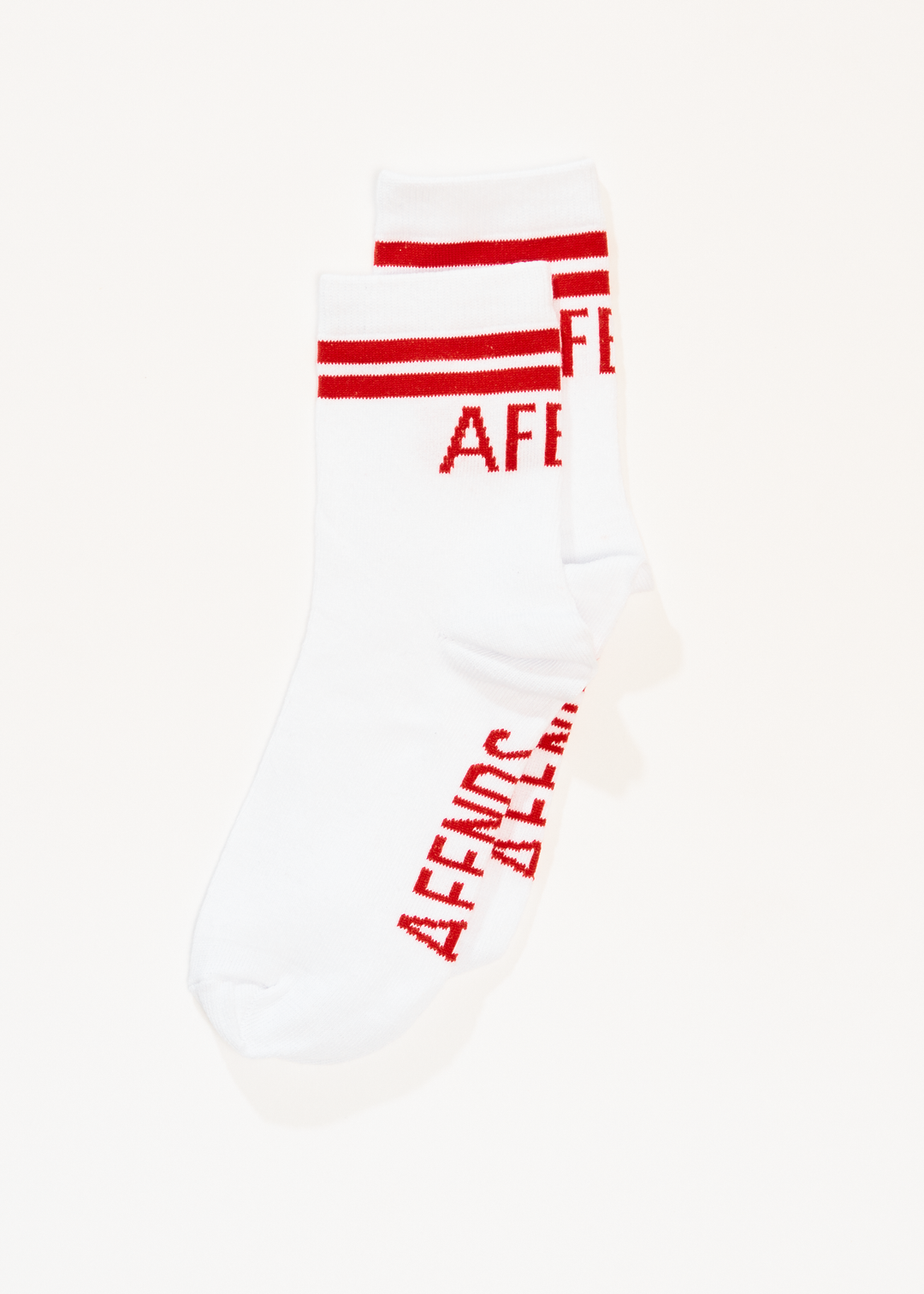 AFENDS Womens Split - Socks Two Pack - Tomato 