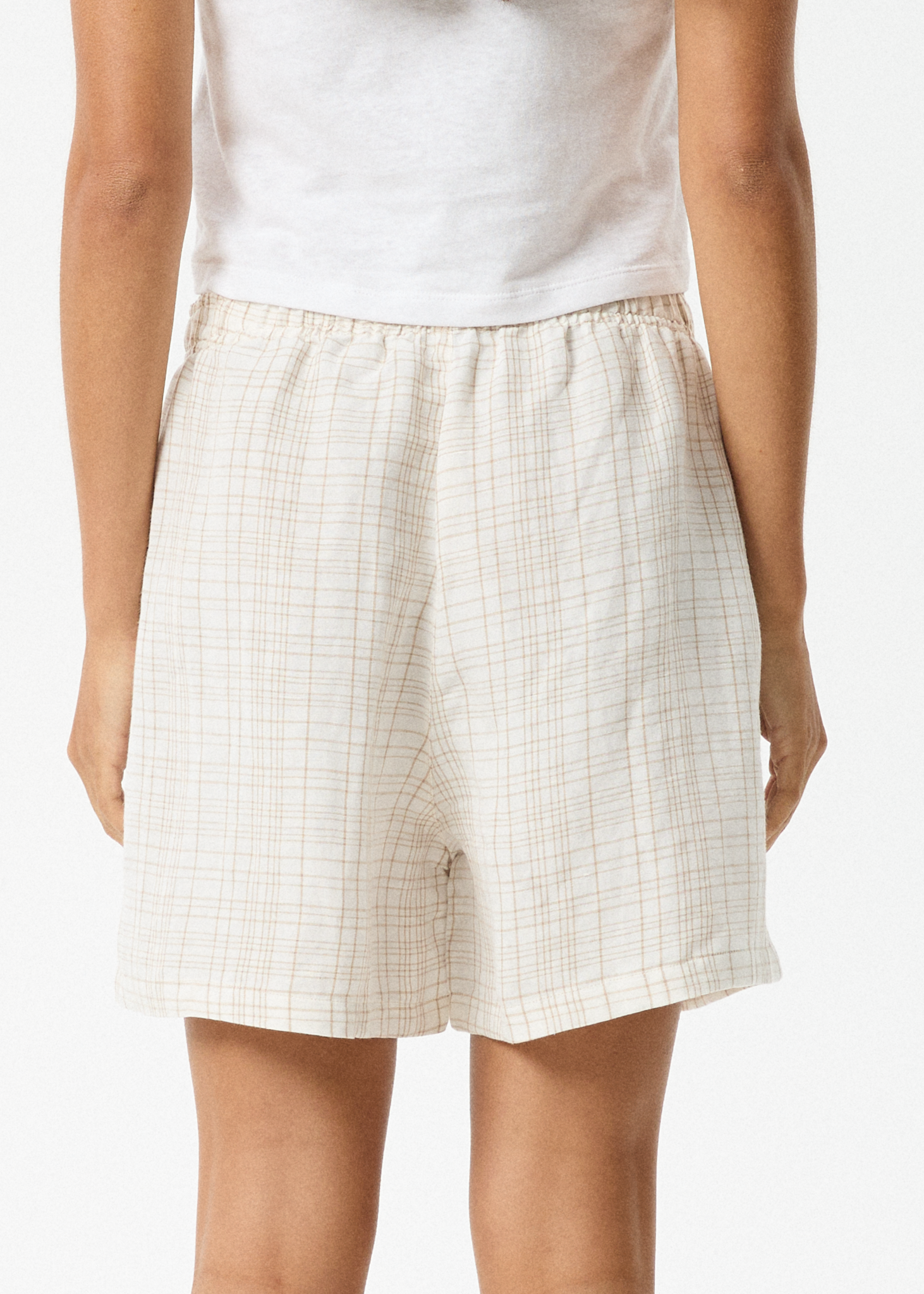 AFENDS Womens Criss Cross - Boxer Short - Taupe
