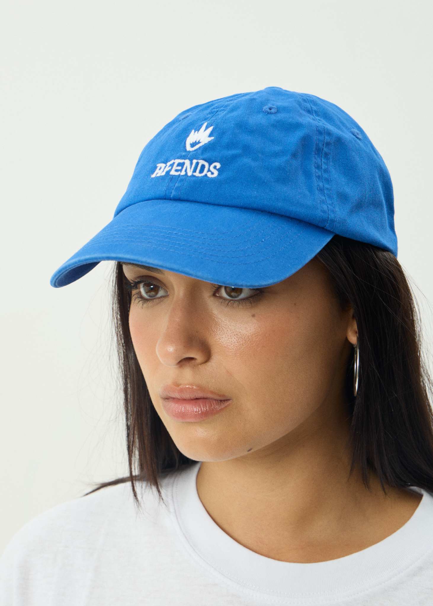 AFENDS Mens Burnin - Six Panel Cap - Washed Marina