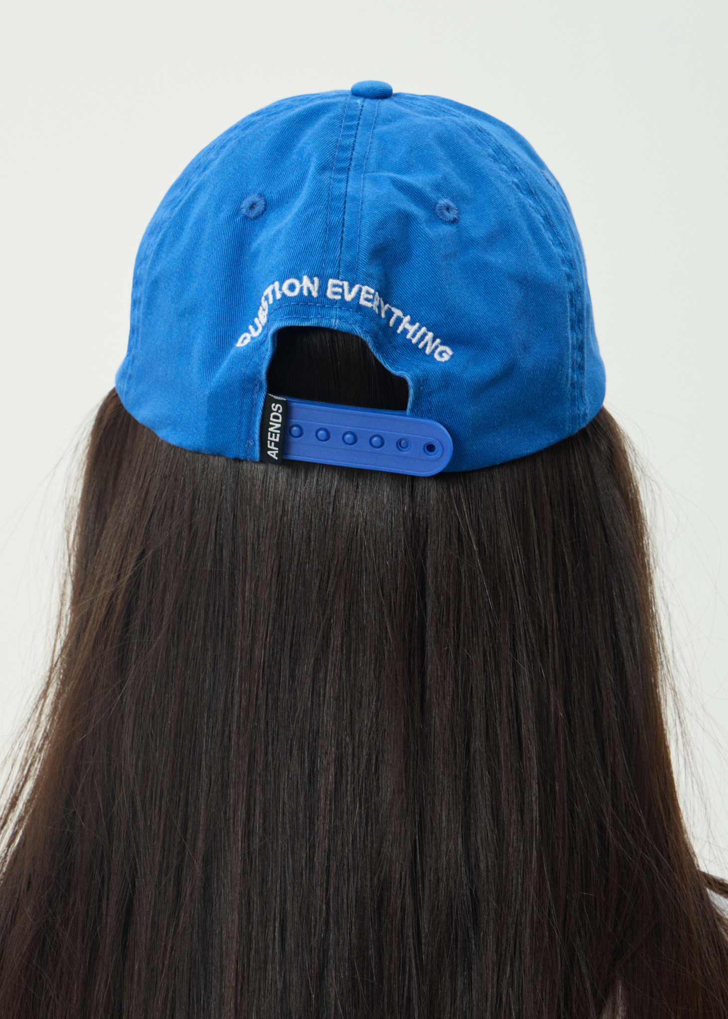 AFENDS Mens Burnin - Six Panel Cap - Washed Marina