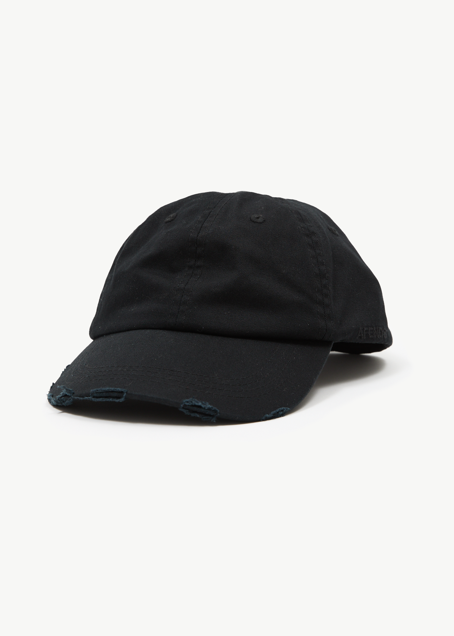 AFENDS Mens Genesis - Six Panel Cap - Stone Black