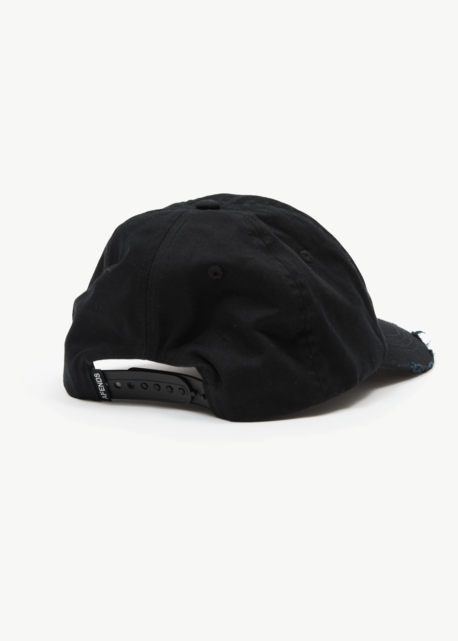 AFENDS Mens Genesis - Six Panel Cap - Stone Black