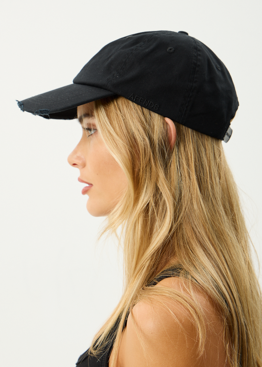 AFENDS Mens Genesis - Six Panel Cap - Stone Black