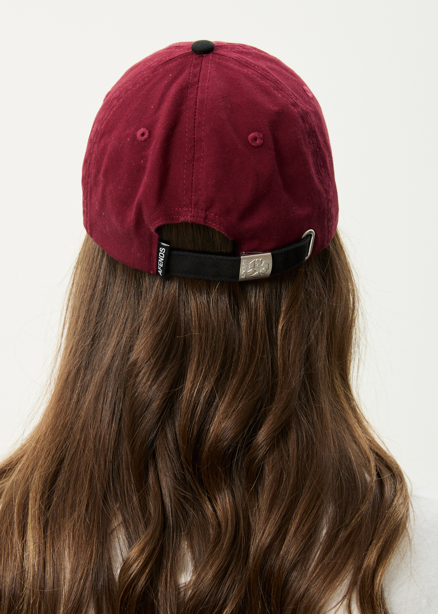 AFENDS Womens Disco - Panelled Cap - Burgundy