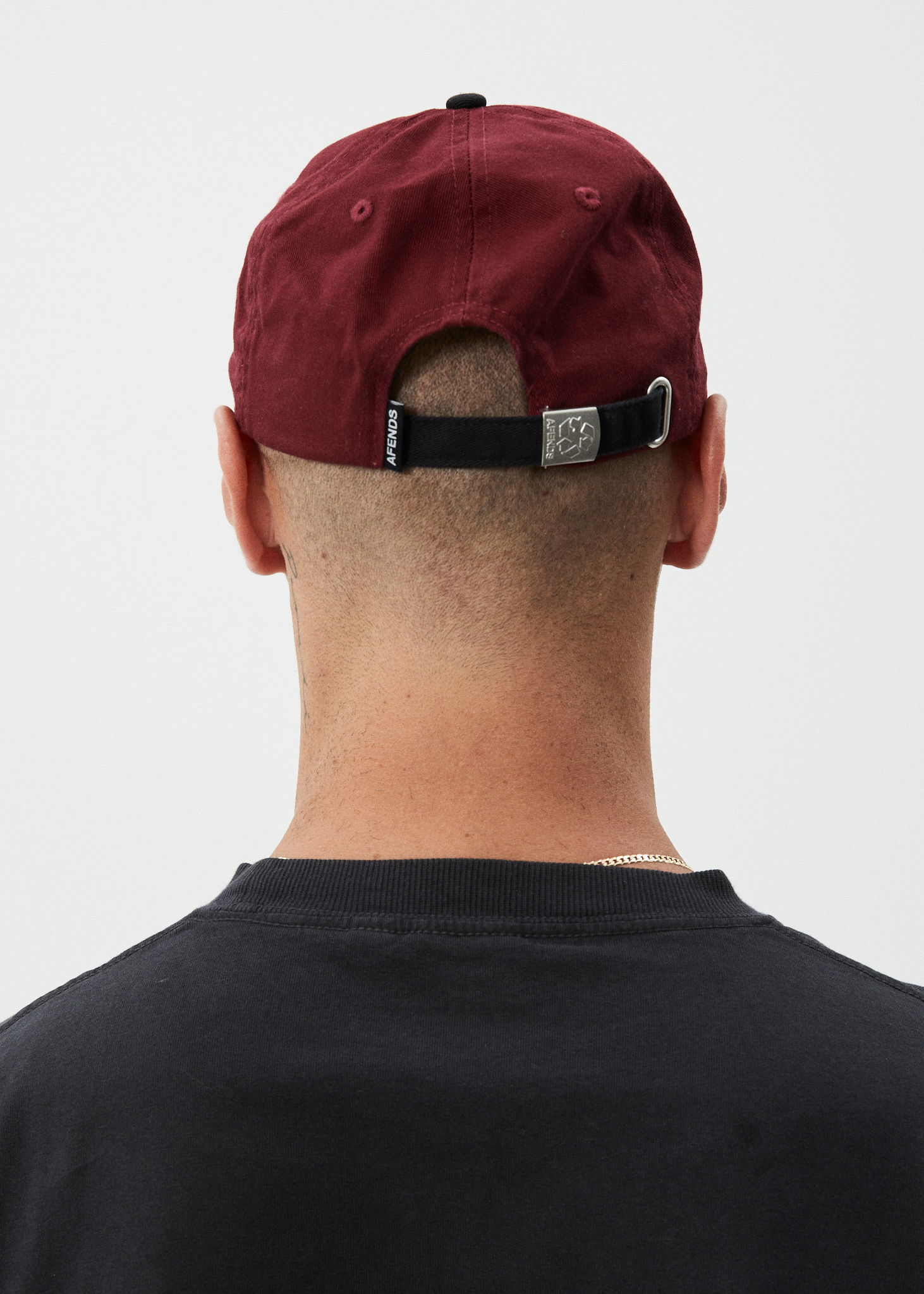 AFENDS Womens Disco - Panelled Cap - Burgundy