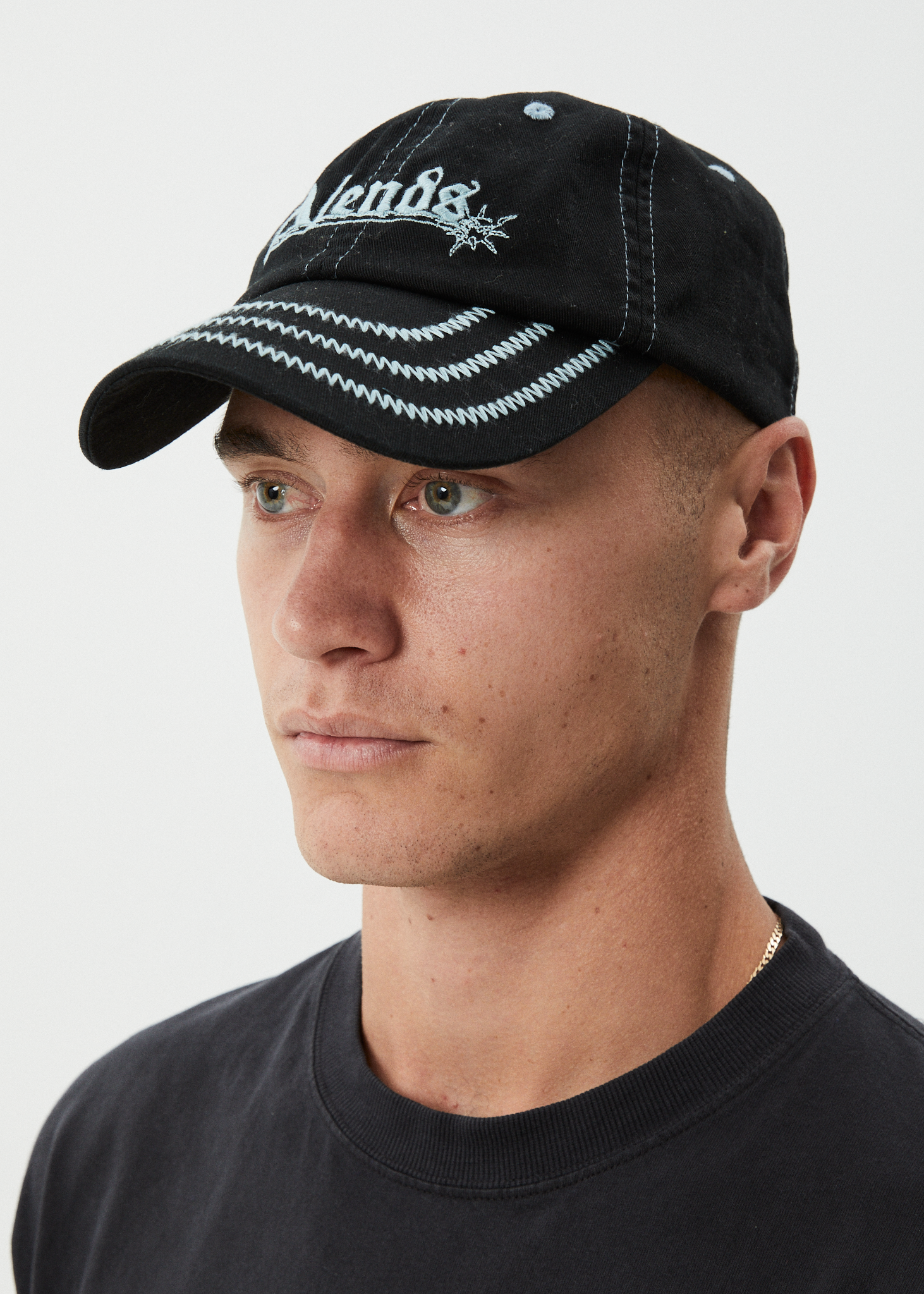 AFENDS Mens Mace - Six Panel Cap - Black