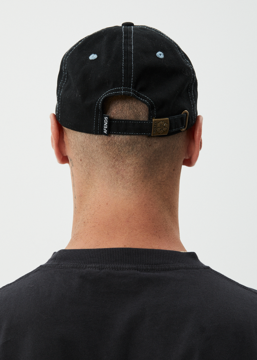 AFENDS Mens Mace - Six Panel Cap - Black