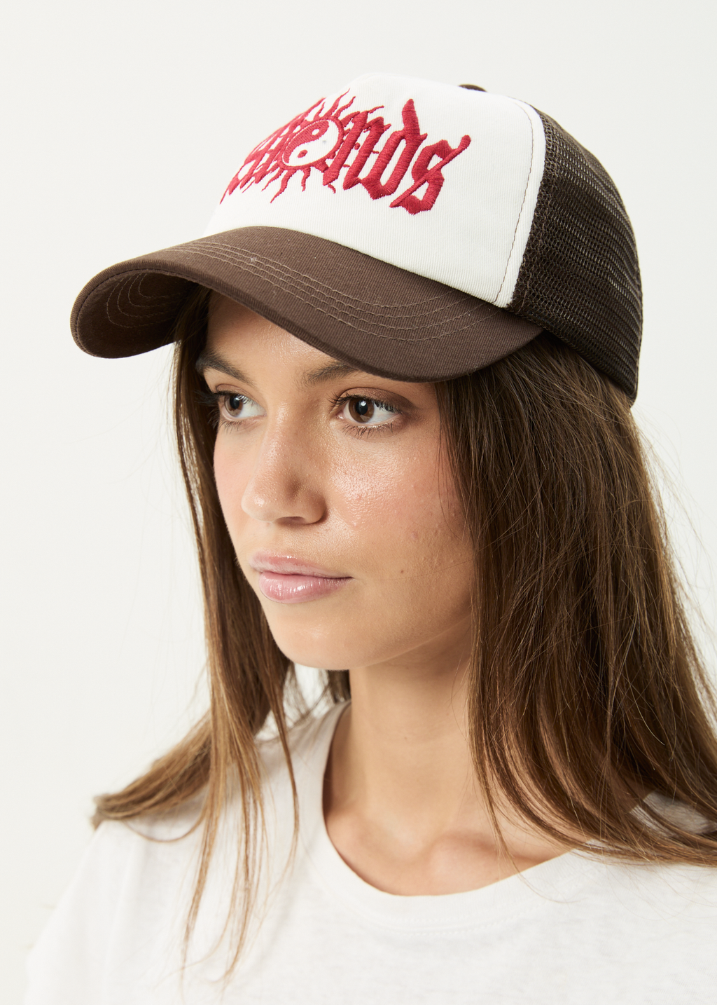 AFENDS Mens Sun Bite - Trucker Cap - Coffee