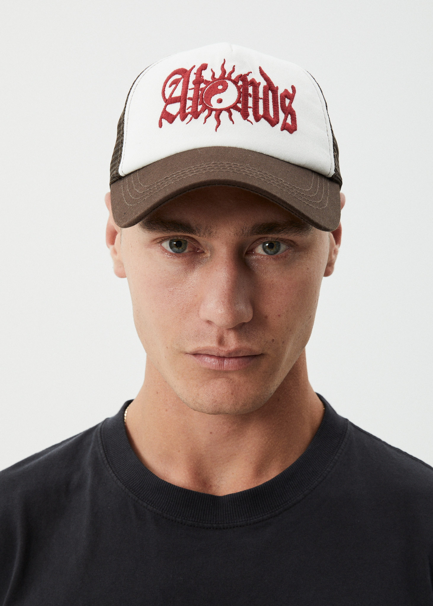 AFENDS Mens Sun Bite - Trucker Cap - Coffee