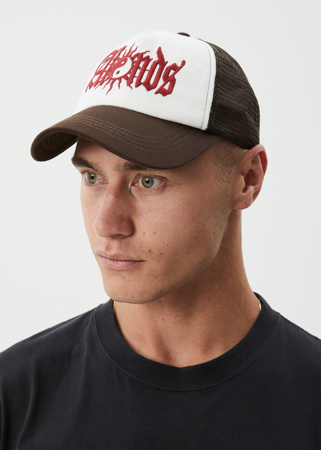 AFENDS Mens Sun Bite - Trucker Cap - Coffee
