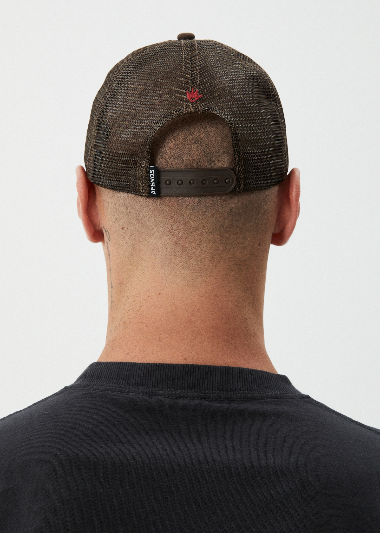 AFENDS Mens Sun Bite - Trucker Cap - Coffee