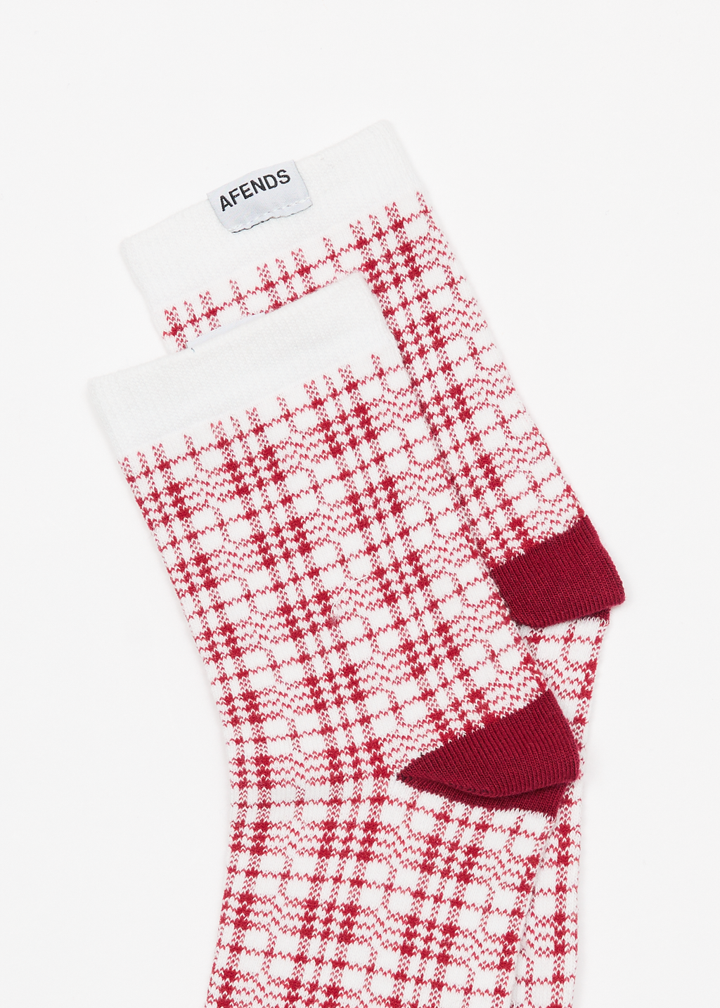 AFENDS Womens Base - Socks Two Pack - Burgundy