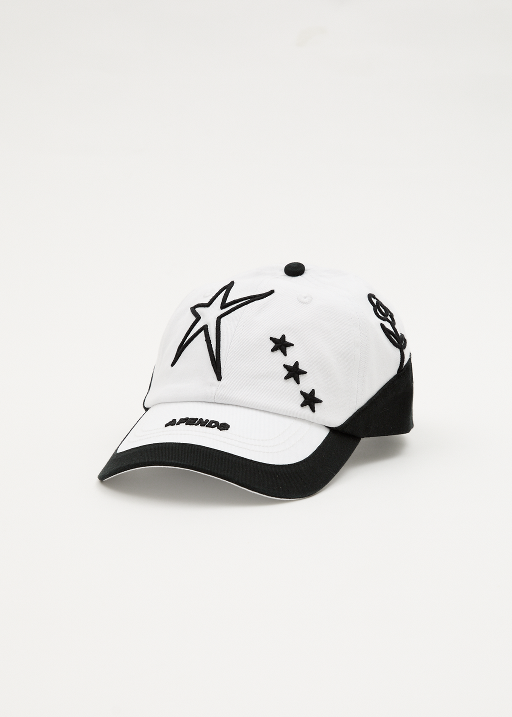 AFENDS Womens Games - Panelled Cap - White / Black
