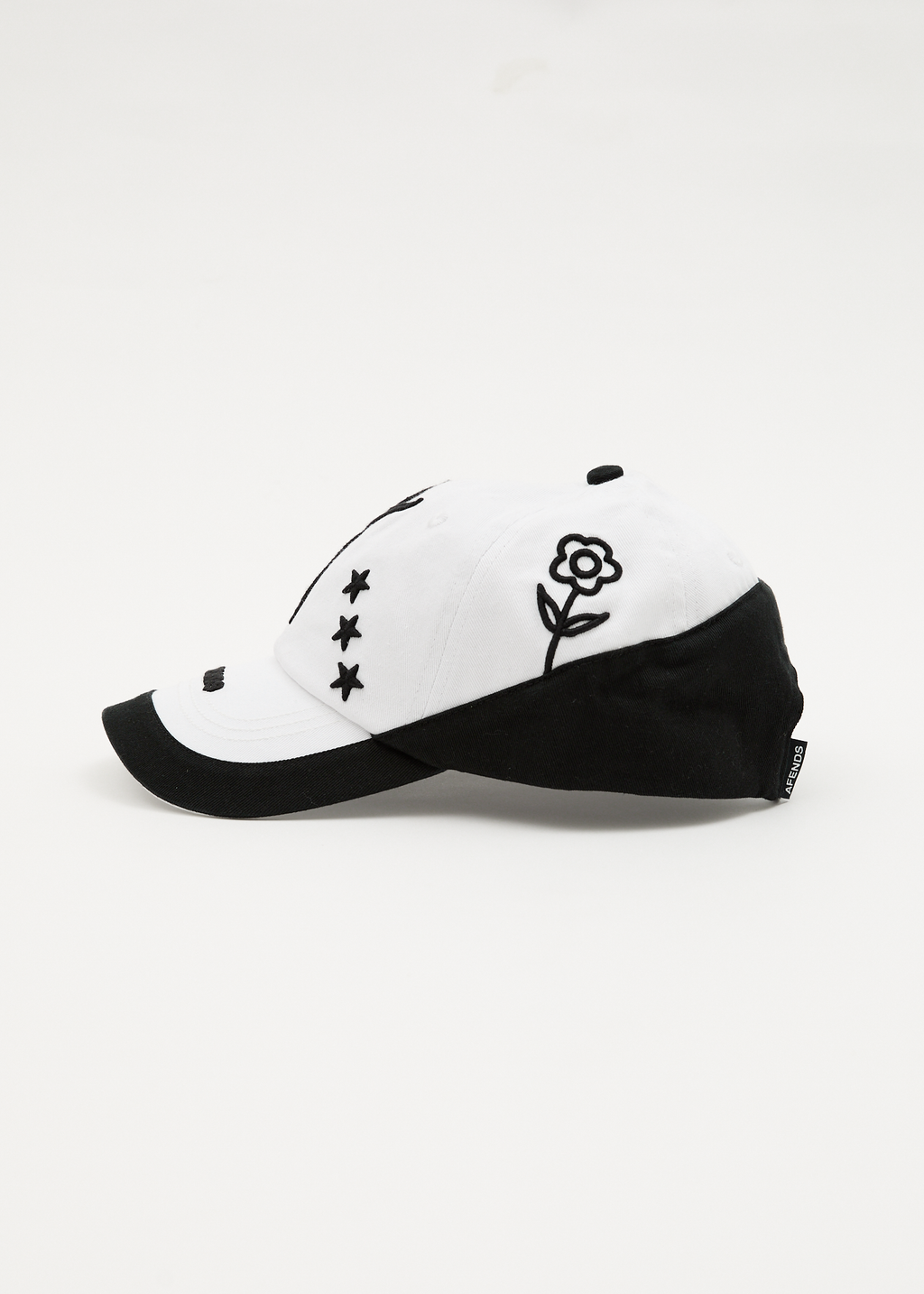AFENDS Womens Games - Panelled Cap - White / Black