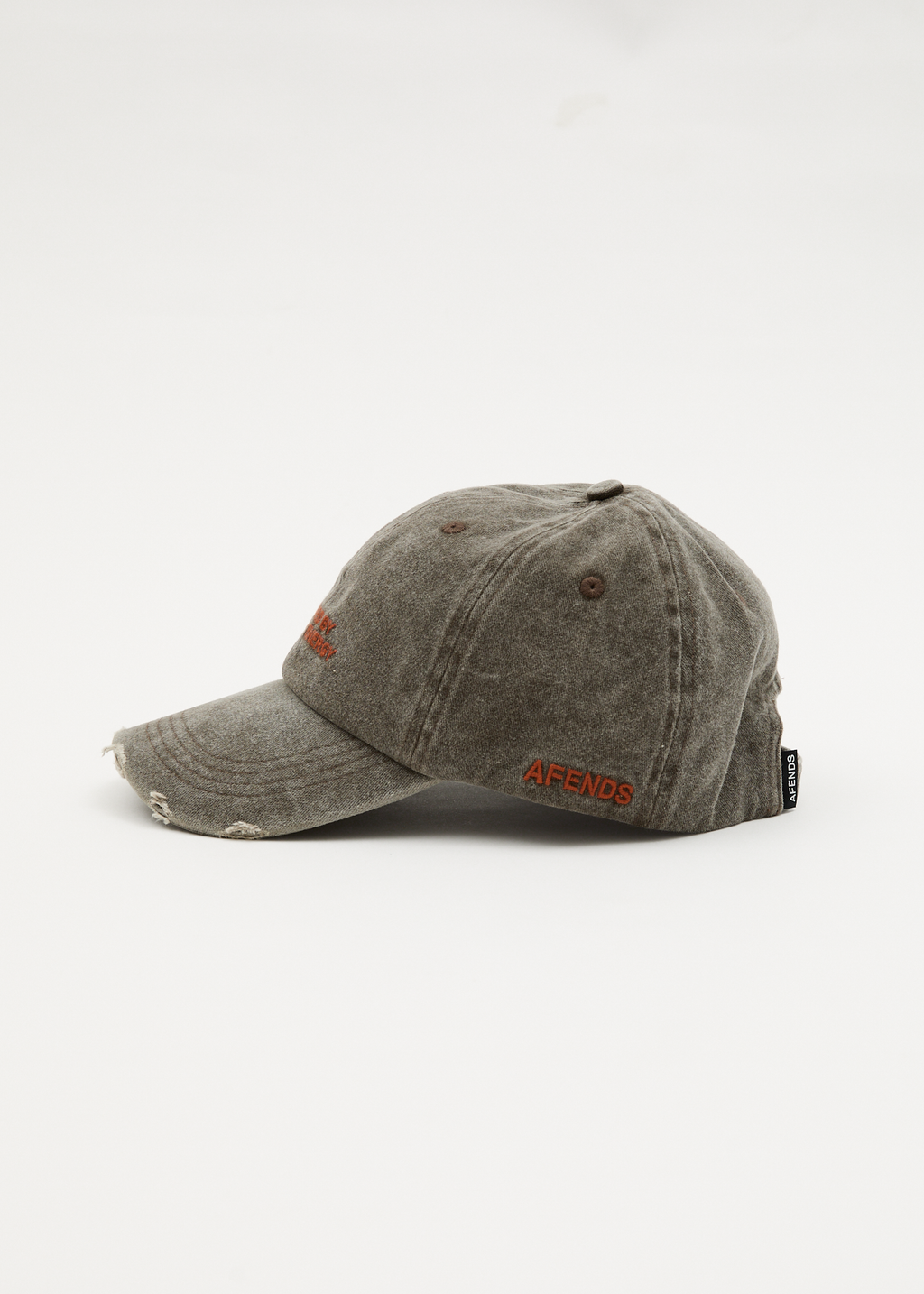 AFENDS Womens Fatigued - Panelled Cap - Coffee