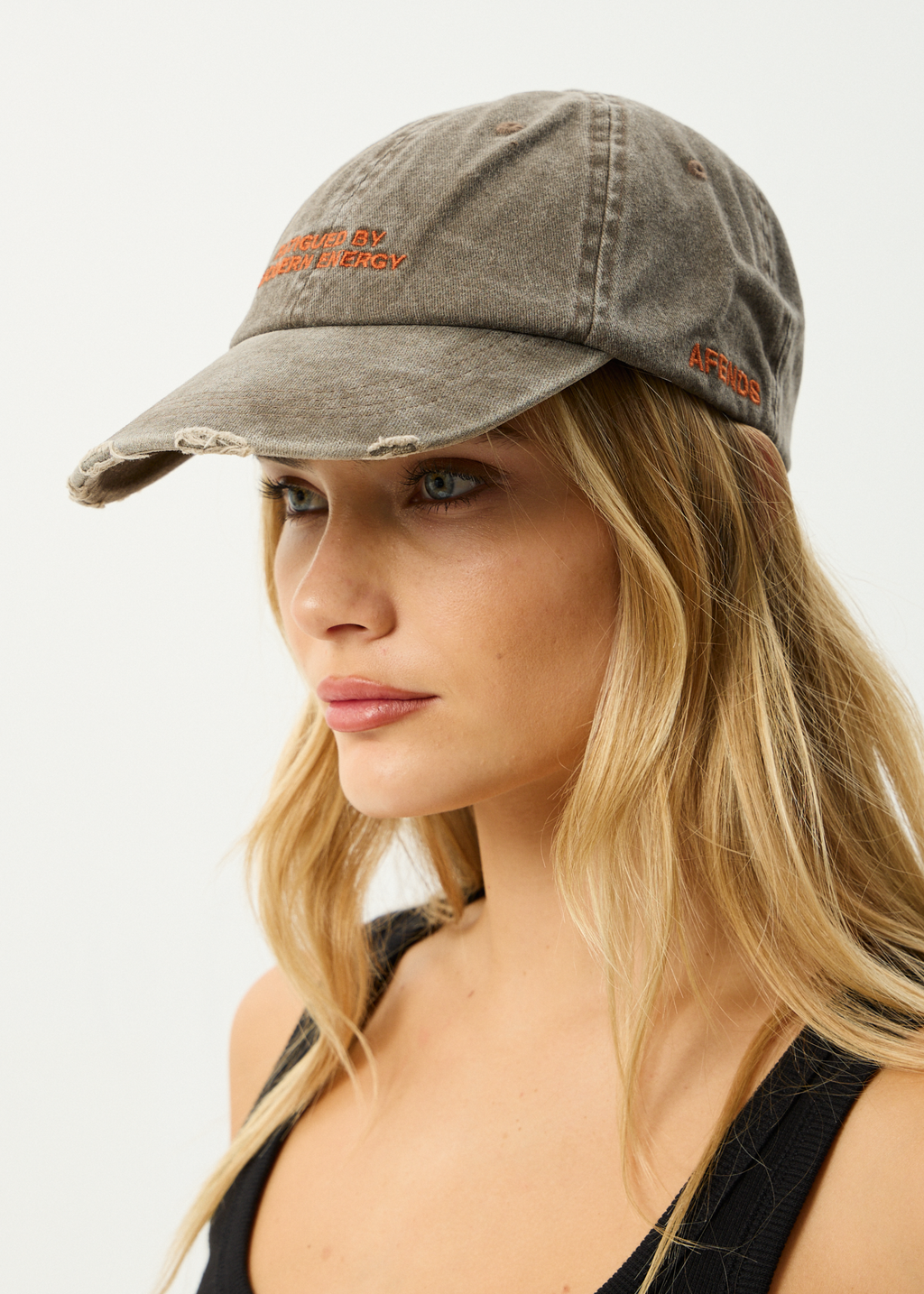 AFENDS Womens Fatigued - Panelled Cap - Coffee