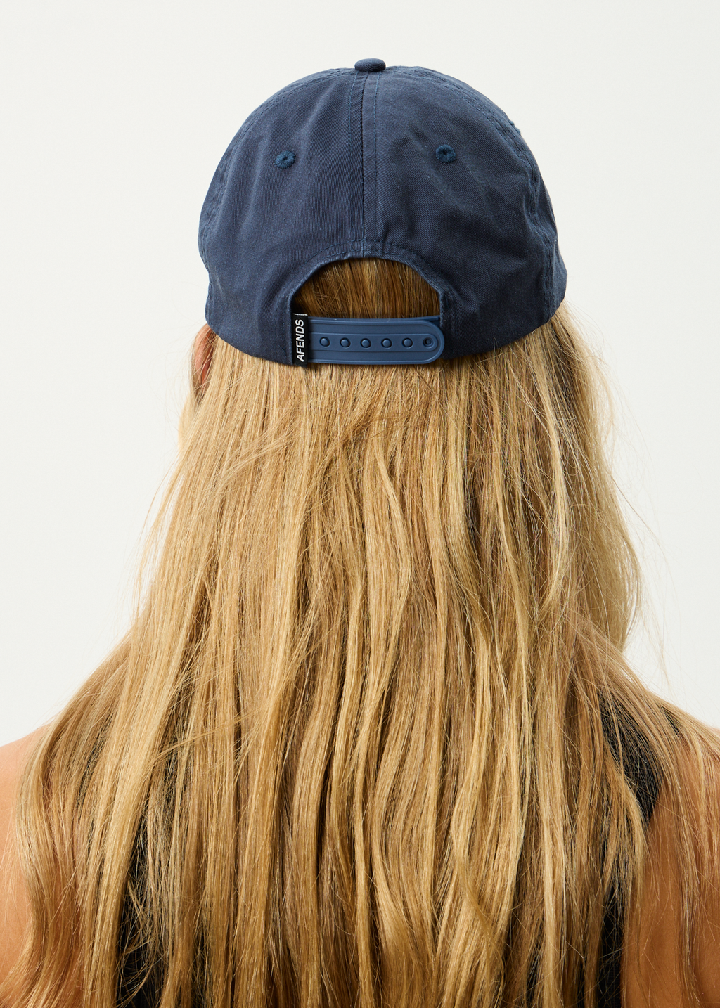 AFENDS Mens Genesis - Six Panel Cap - Washed Deep Sea