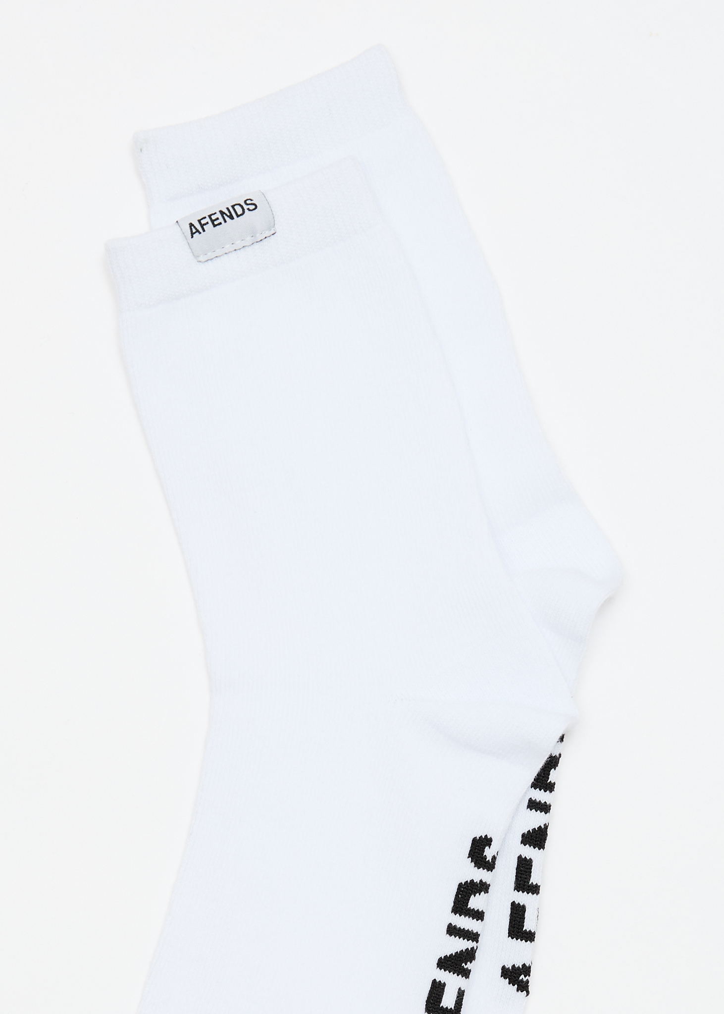 AFENDS Womens Basis - Socks Two Pack - White / Black