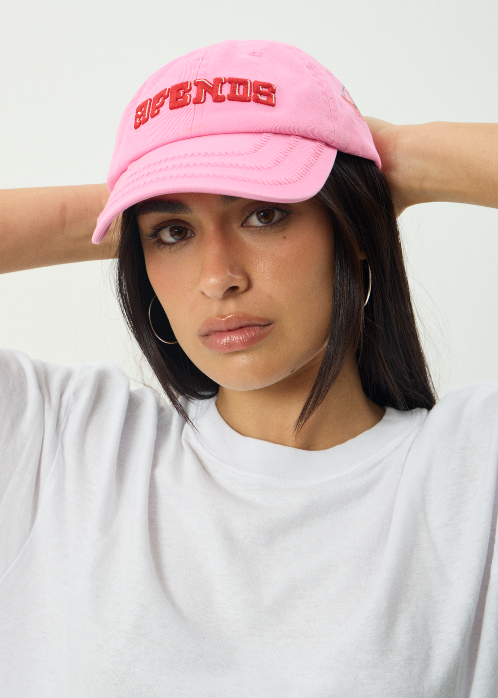 AFENDS Mens Abiza - Six Panel Cap - Vintage Pink