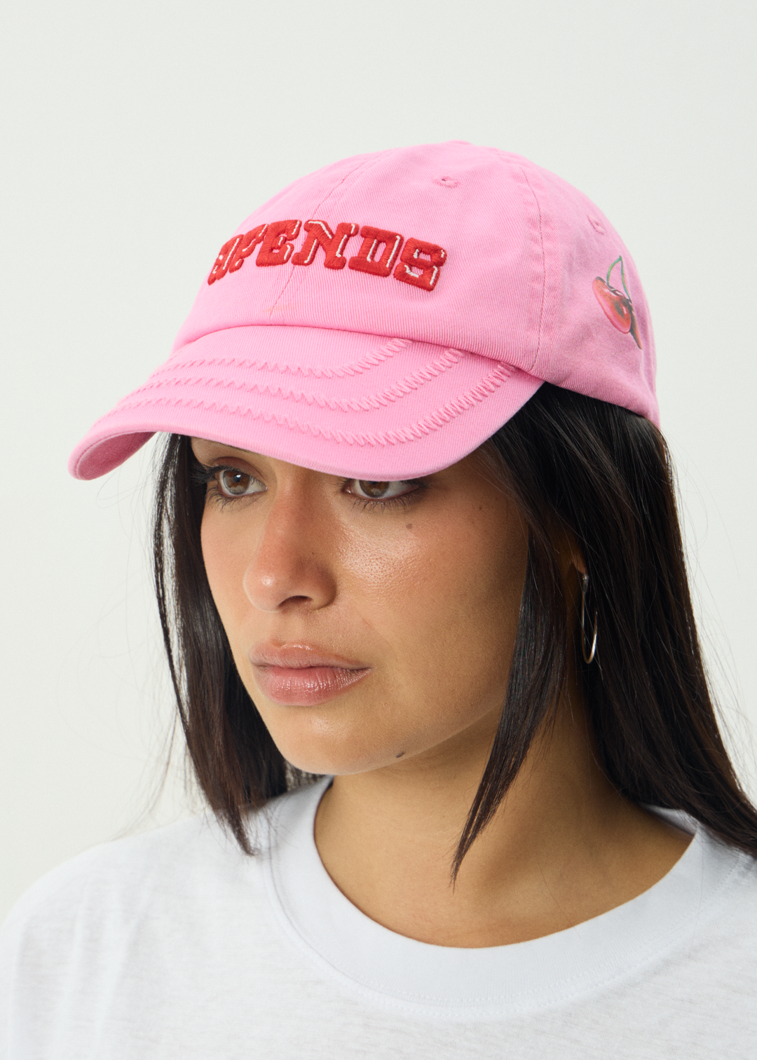 AFENDS Mens Abiza - Six Panel Cap - Vintage Pink