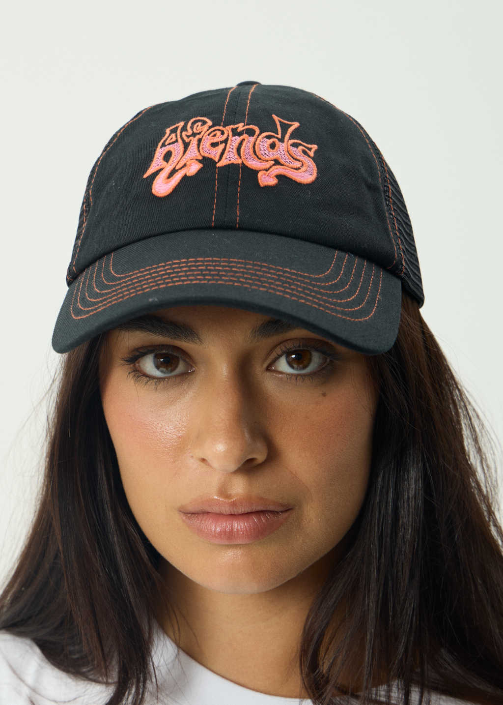 AFENDS Mens Splash - Six Panel Mesh Cap - Black