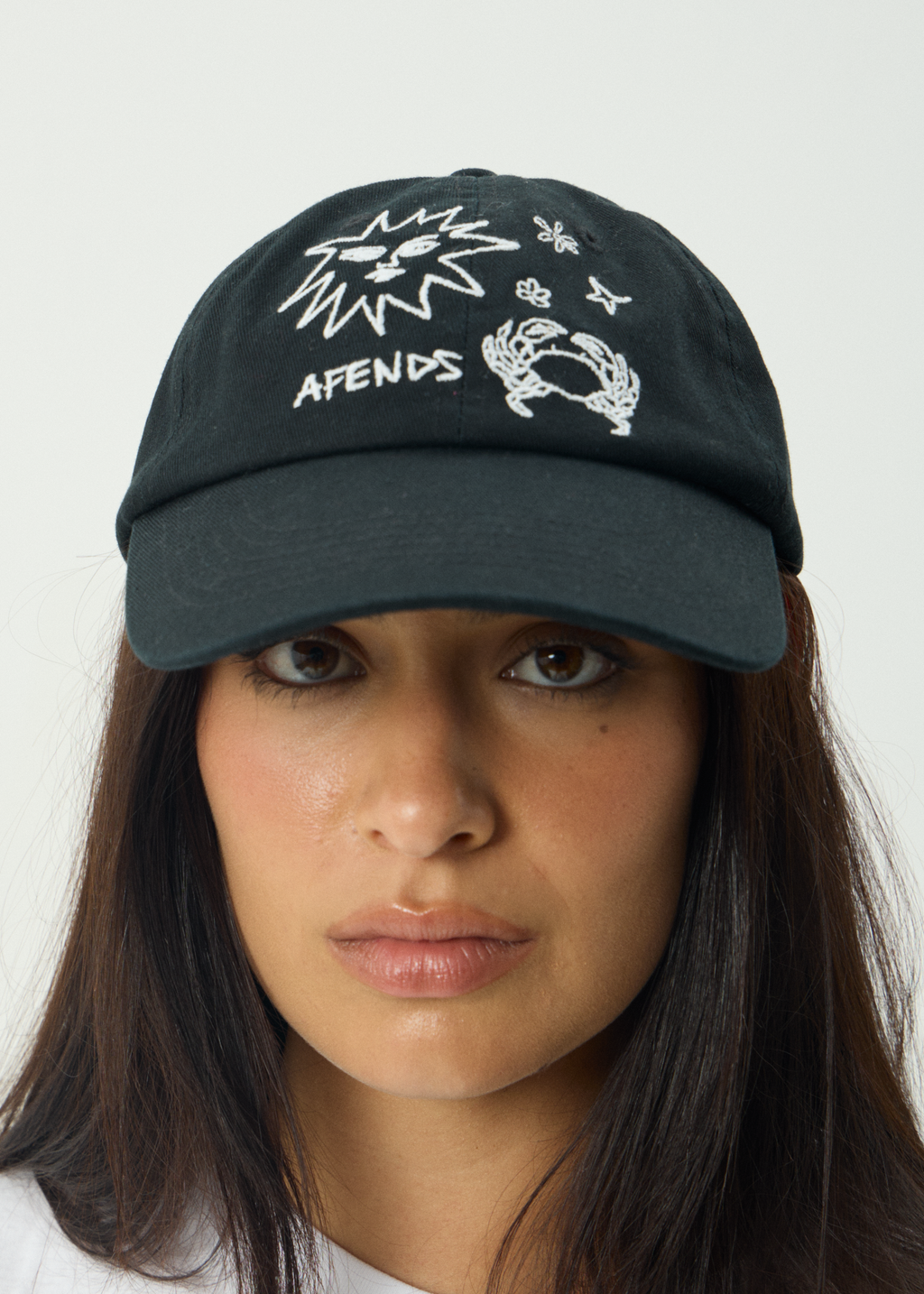 AFENDS Womens Sunbake - Panelled Cap - Black