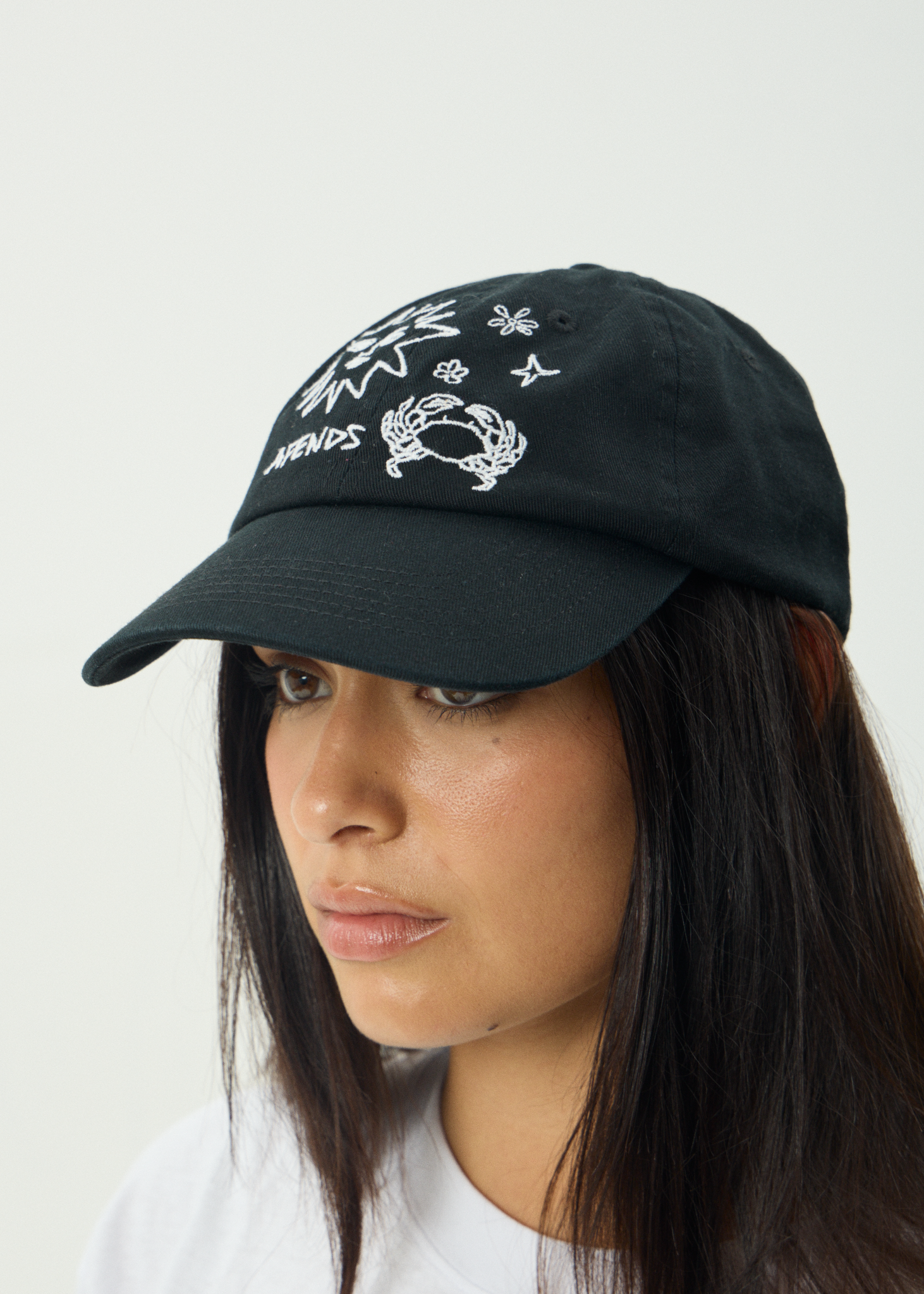 AFENDS Womens Sunbake - Panelled Cap - Black