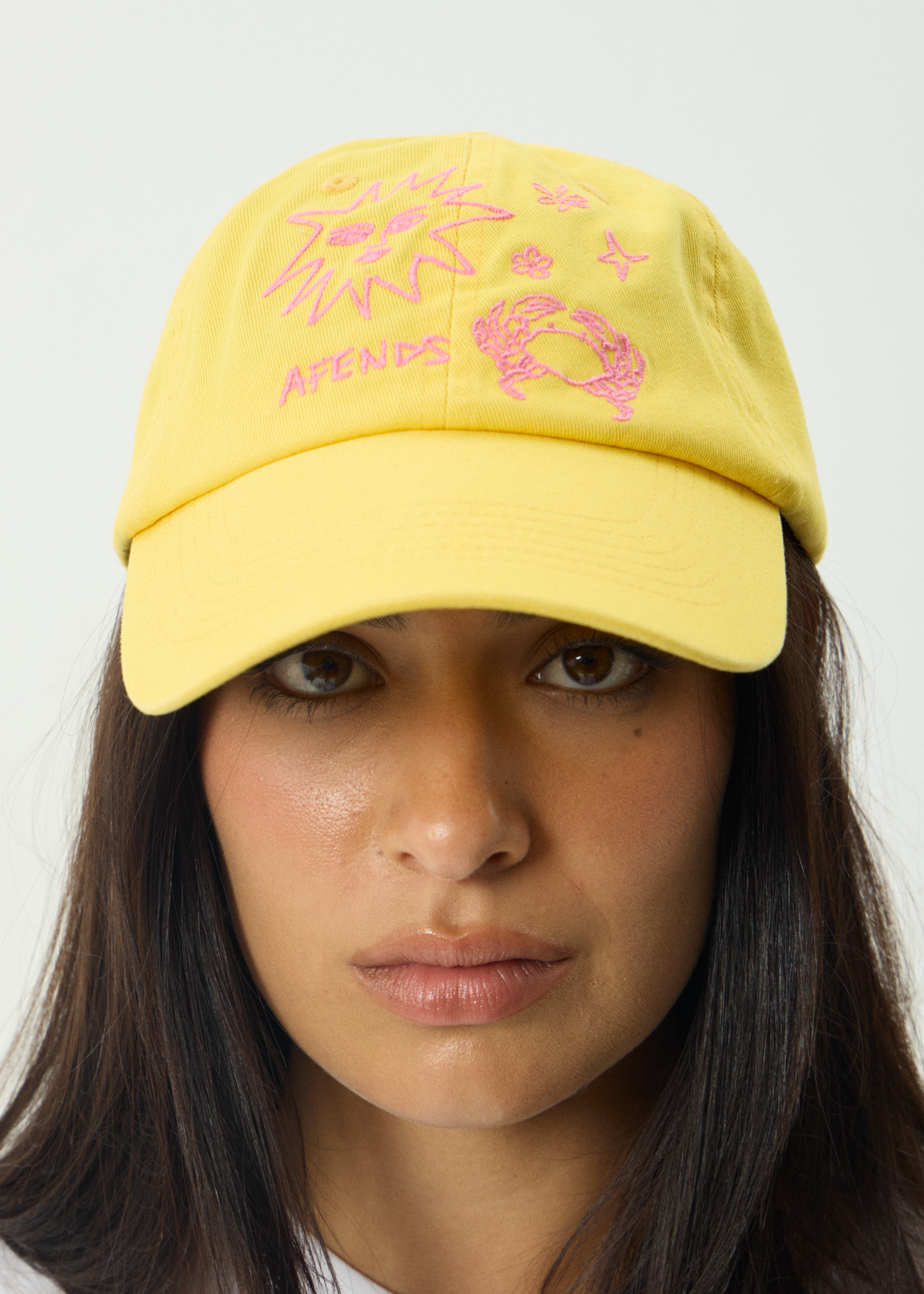 AFENDS Womens Sunbake - Panelled Cap - Lemon