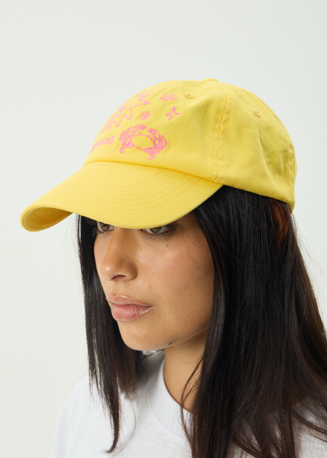 AFENDS Womens Sunbake - Panelled Cap - Lemon